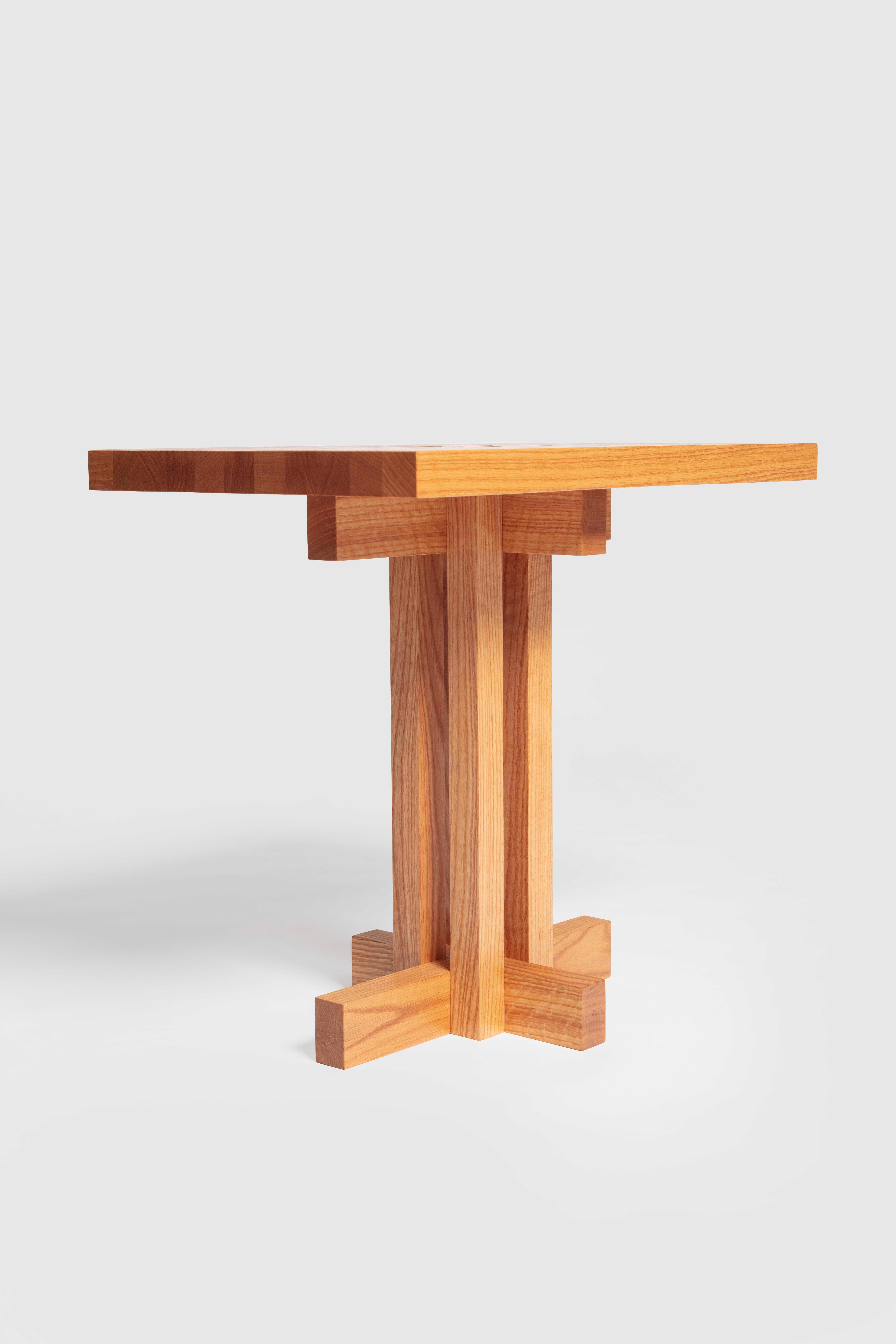 Contemporary Ray Kappe RK12 Side Table in Red Oak by Original in Berlin, Germany, 2020 For Sale