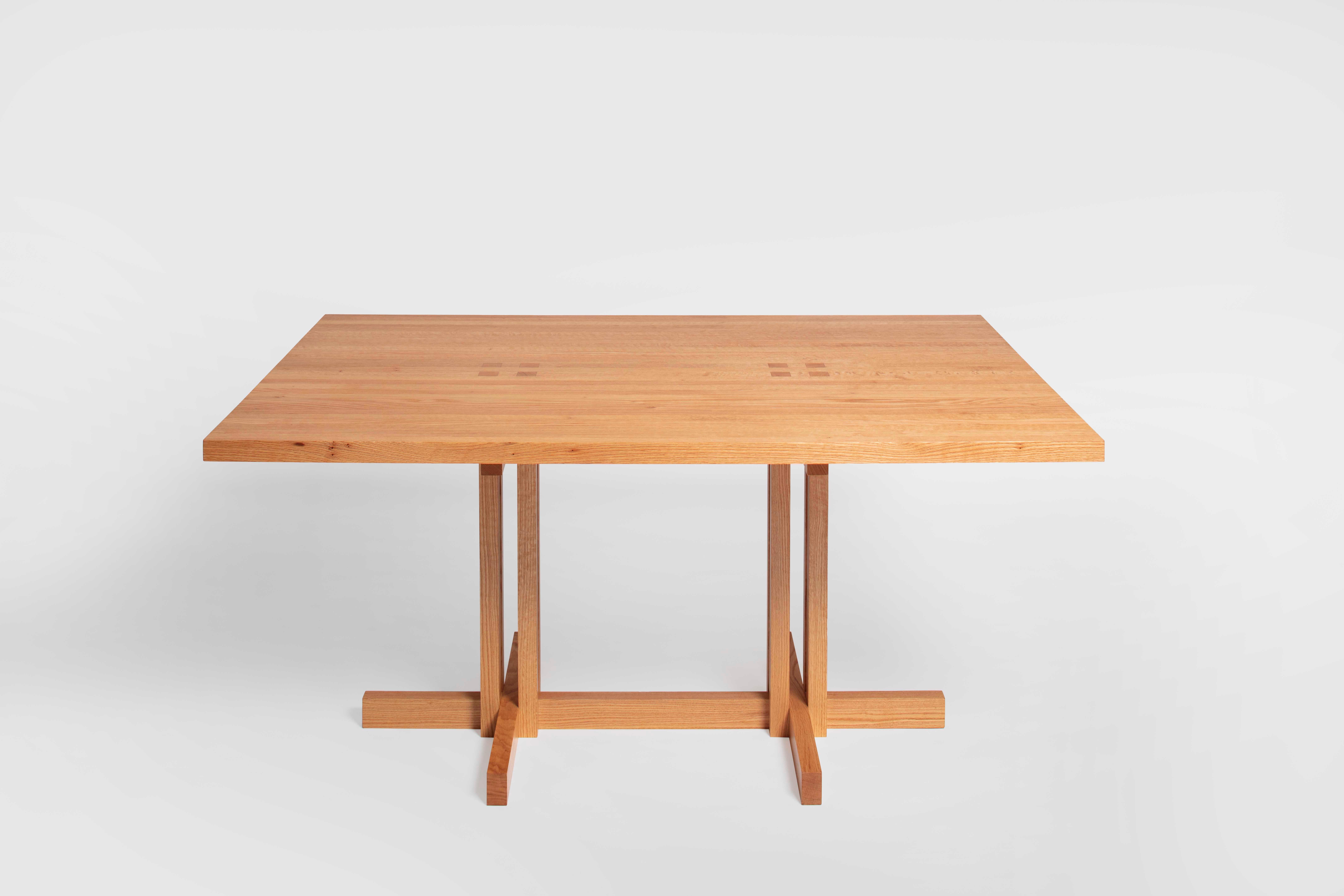 Mid-Century Modern Ray Kappe RK9 Dining Table in Red Oak by Original in Berlin, Germany, 2020 For Sale