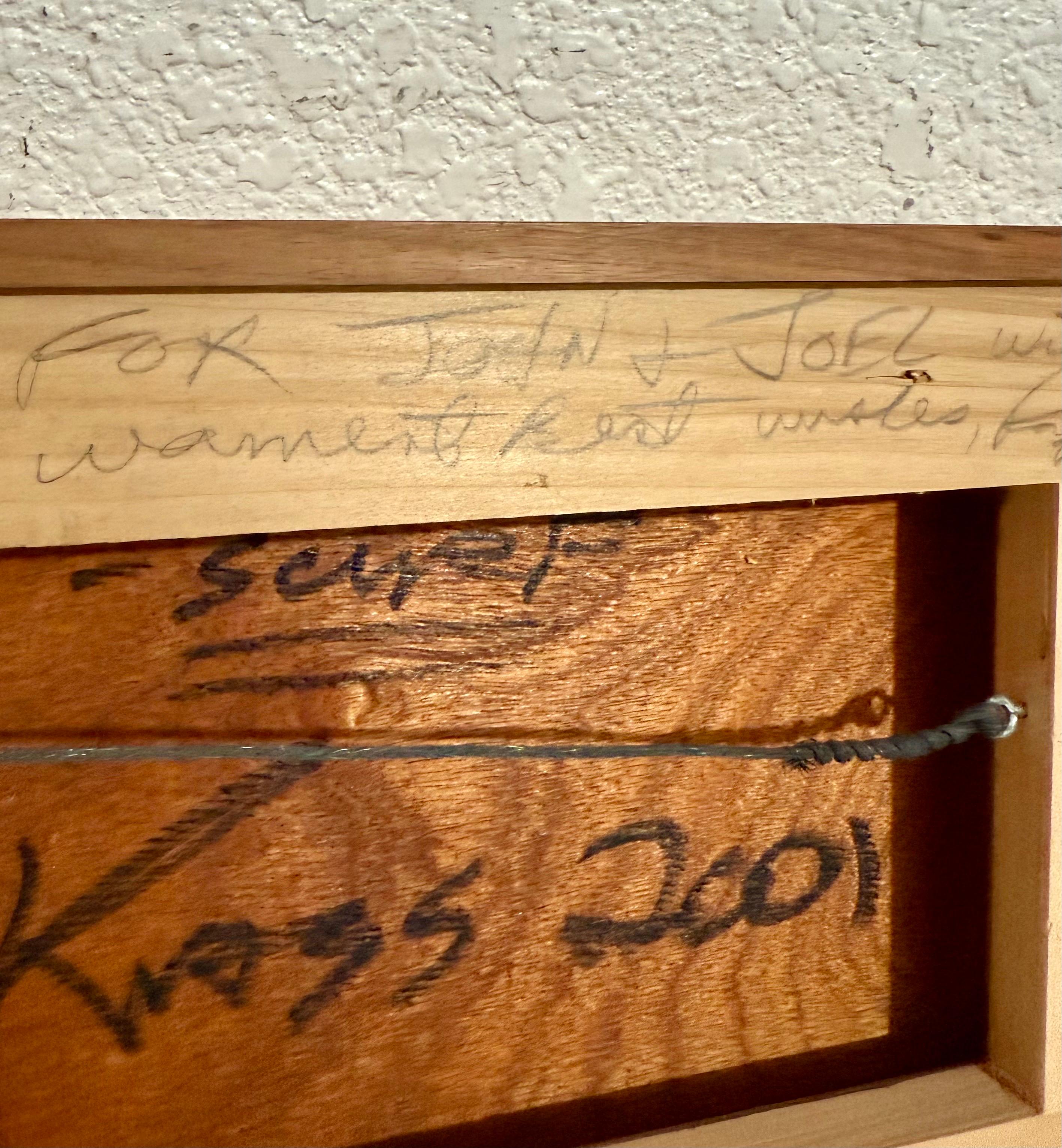 White Atlantic Surf Mixed Media Modernist Abstract Seascape Painting Ray Kass im Angebot 9