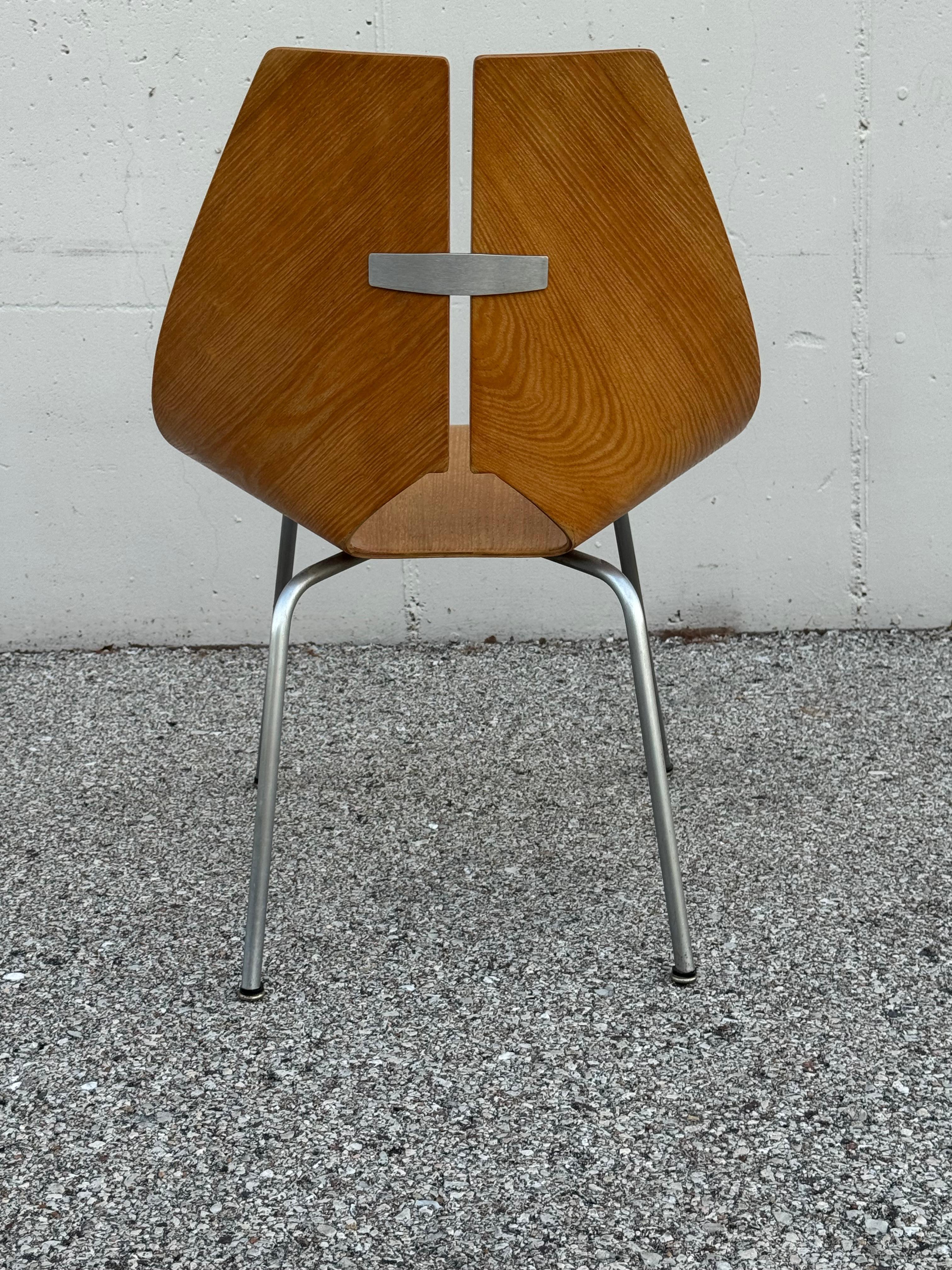 Ray Komai für J.G. Möbel 1950er MCM Bugholz Sperrholz Stuhl - Paar verfügbar - im Angebot 3