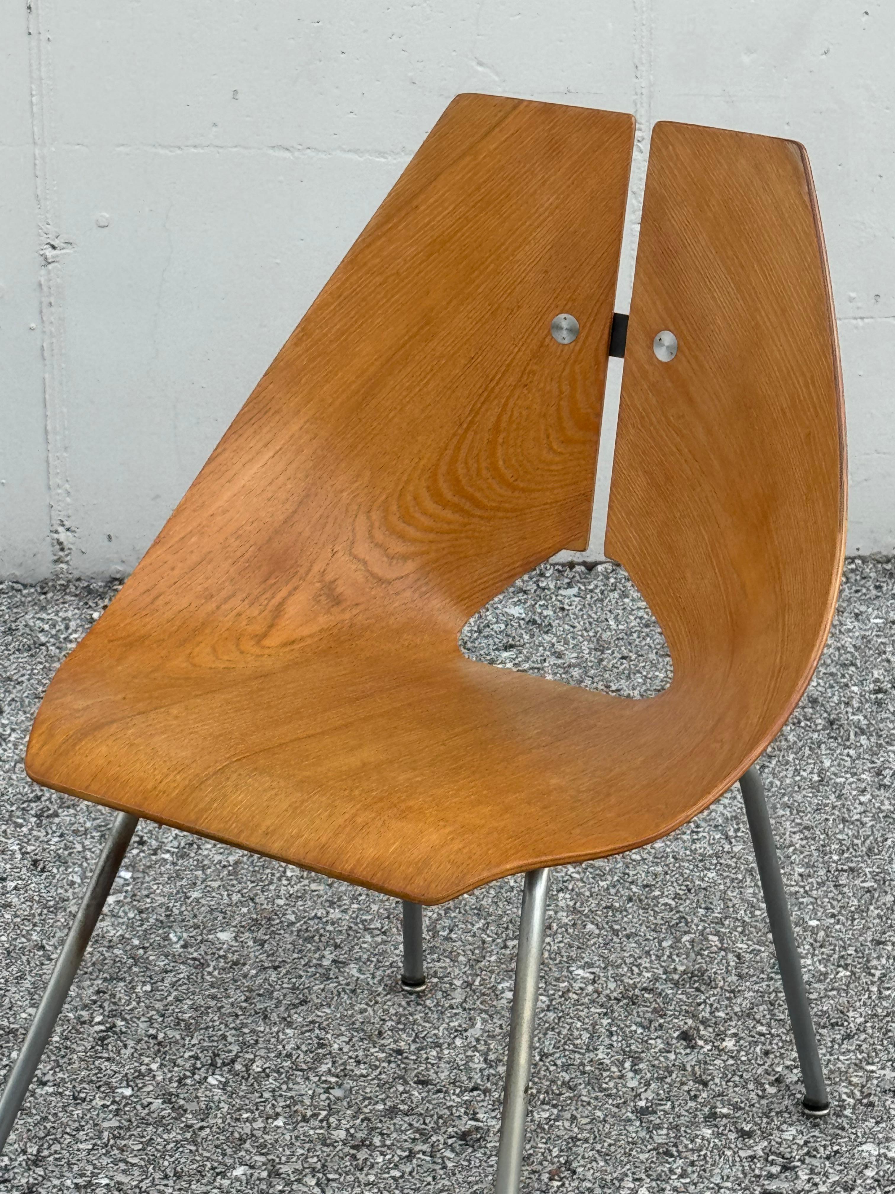 Ray Komai für J.G. Möbel 1950er MCM Bugholz Sperrholz Stuhl - Paar verfügbar - im Angebot 10