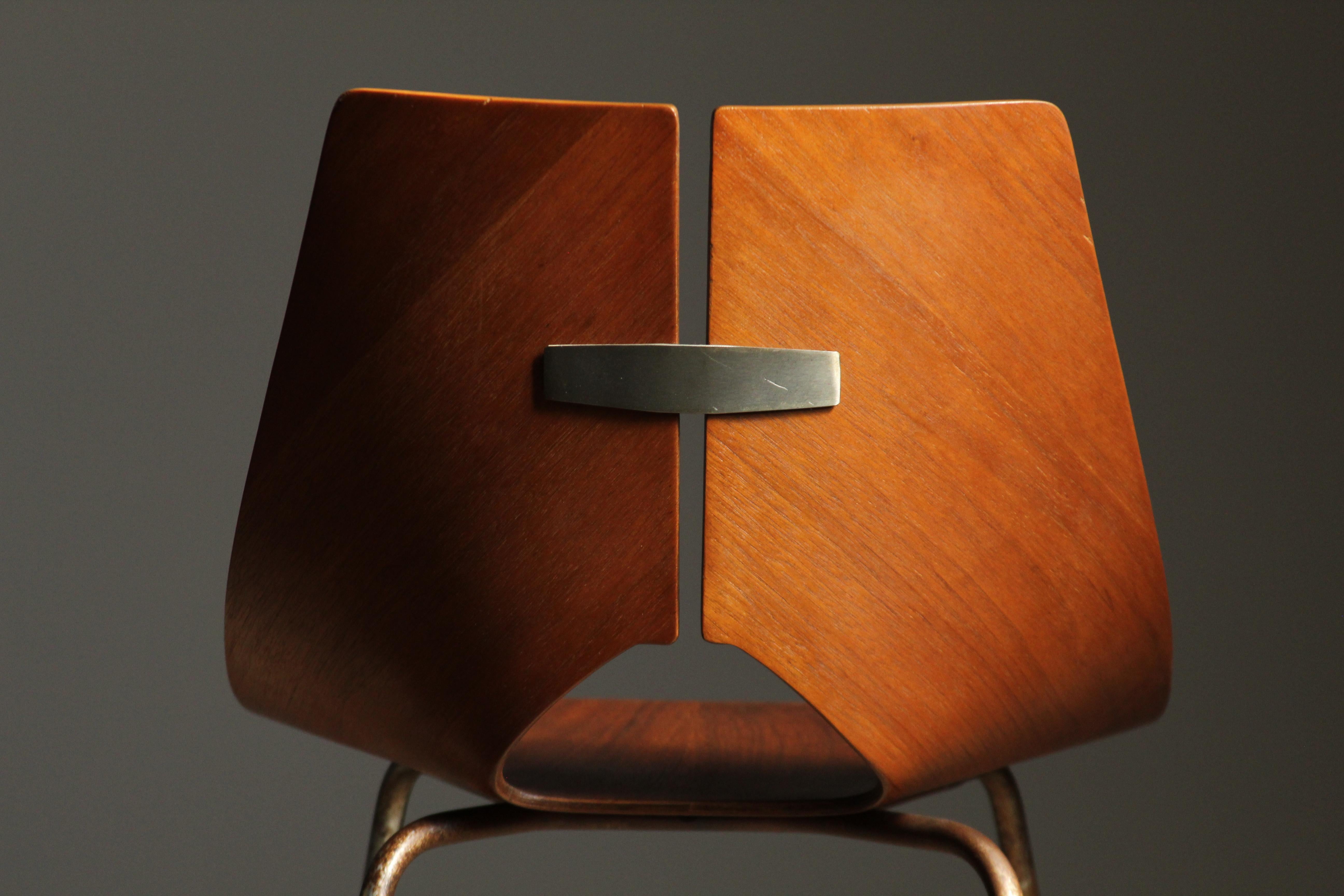 Sedia laterale in compensato modellato di Ray Komai, 1949 in vendita 2