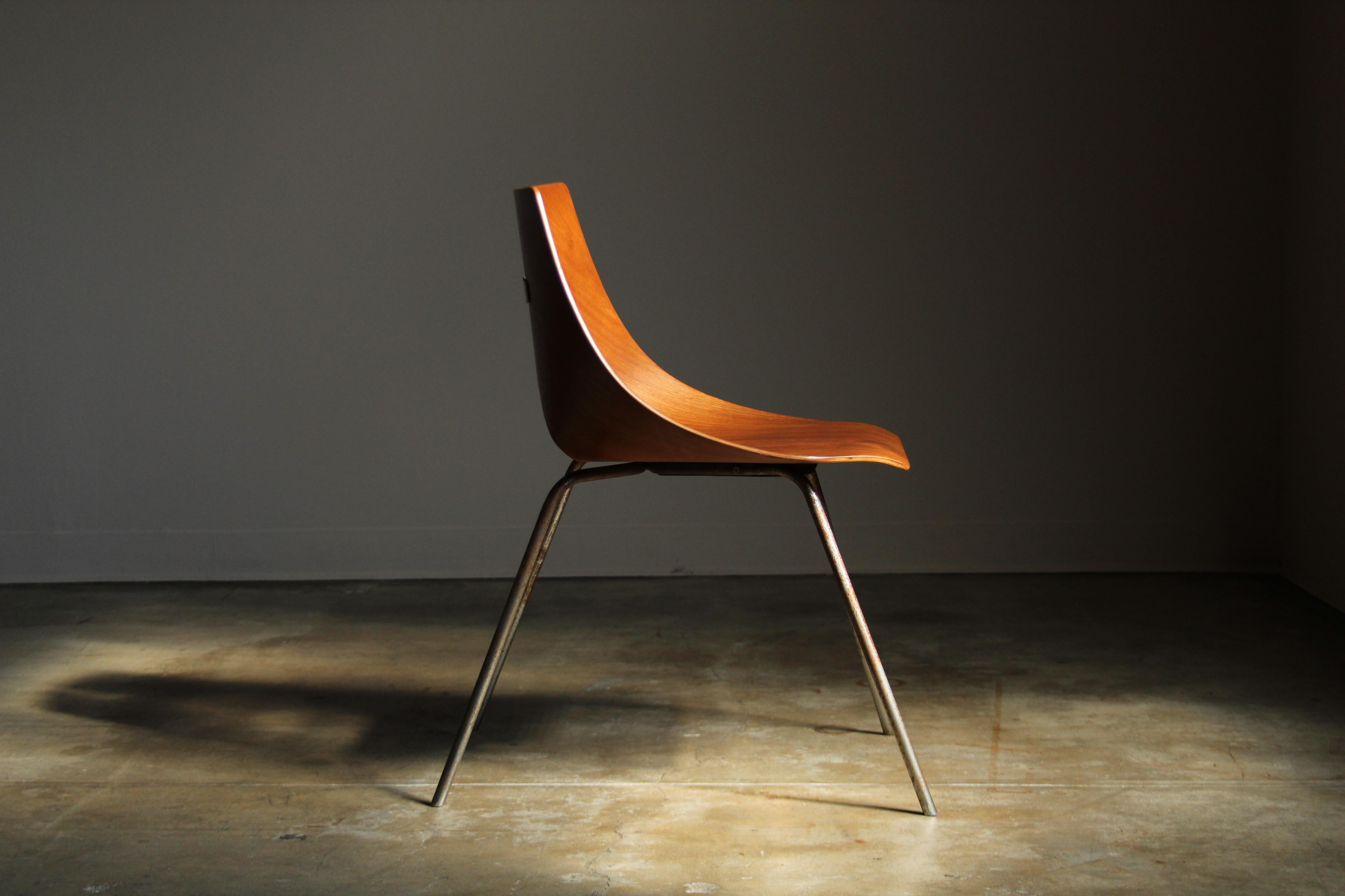 Sedia laterale in compensato modellato di Ray Komai, 1949 In condizioni buone in vendita a Coronado, CA