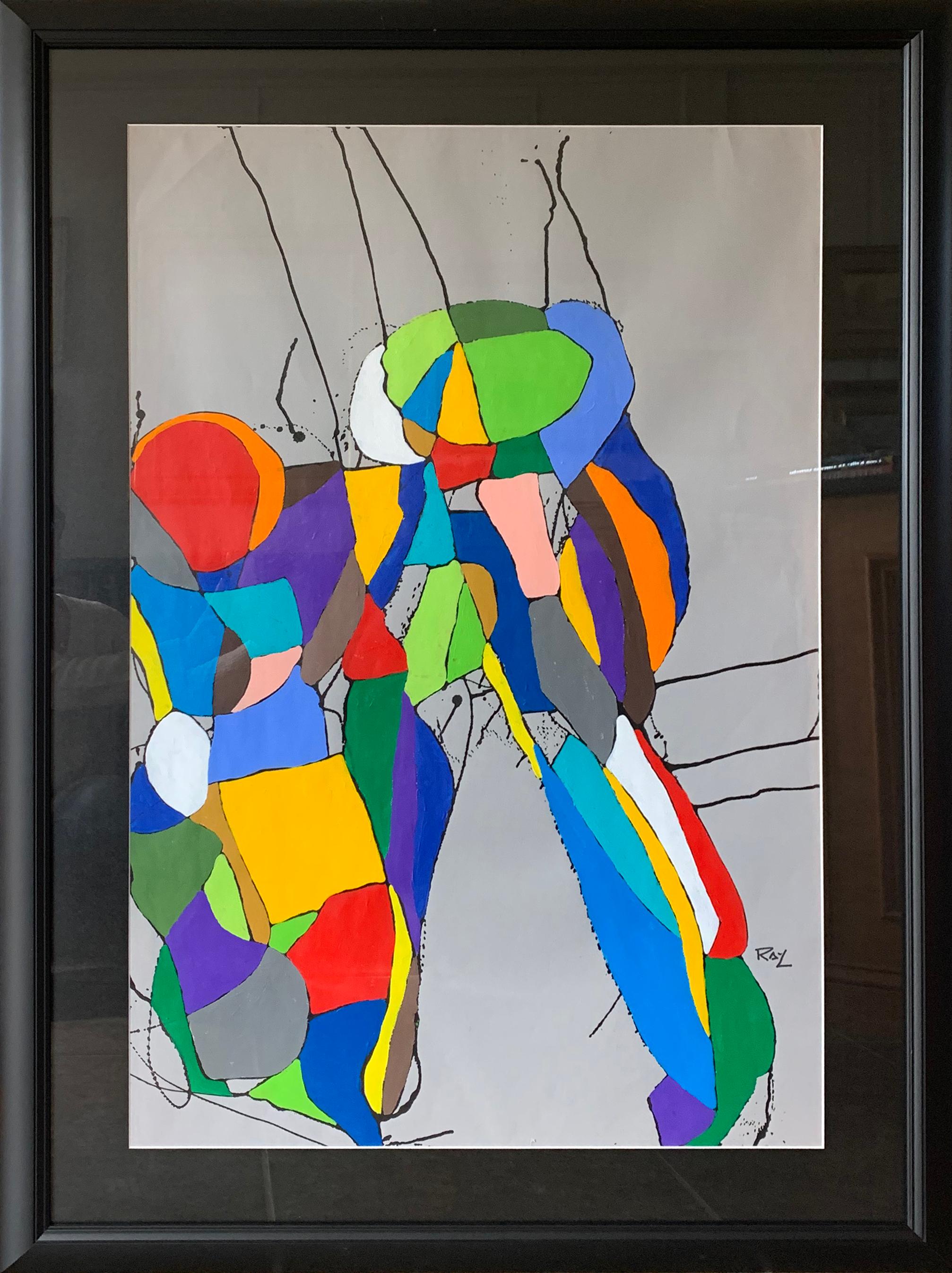 Metamorfosi, Astrazione figurativa, Astrazione modernista, 1995 - Painting di Ray Leight