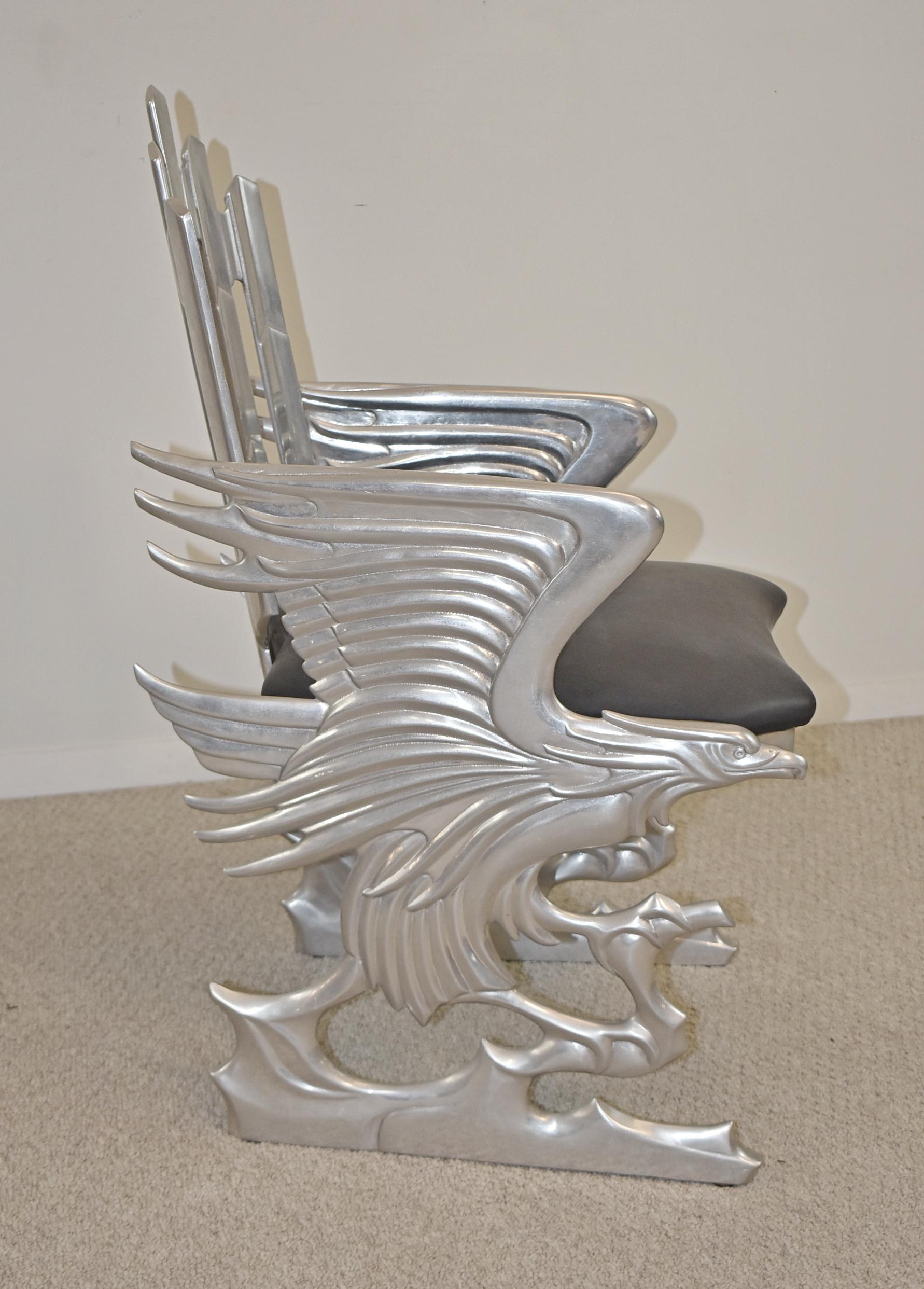 Ray Lewis: Sessel „Eagle“ aus Aluminium im Zustand „Gut“ im Angebot in Toledo, OH