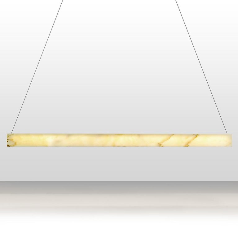 Ray Marble Pendant Light by On.Entropy, in Seamless White Marble In New Condition For Sale In Athens, GR