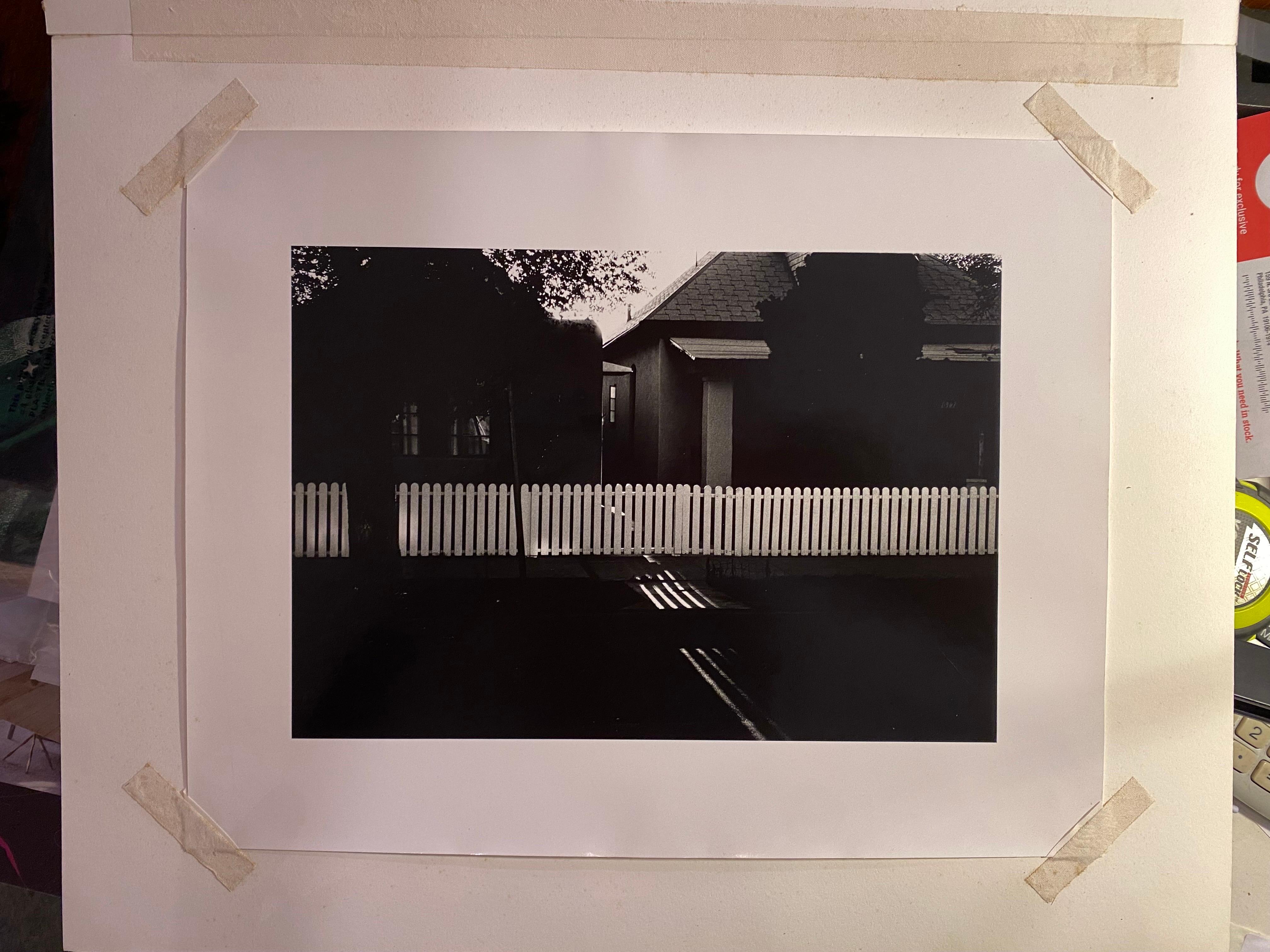 Ray Metzker Original Photo with Picket Fence.  Image area is 10.5 wide and 7