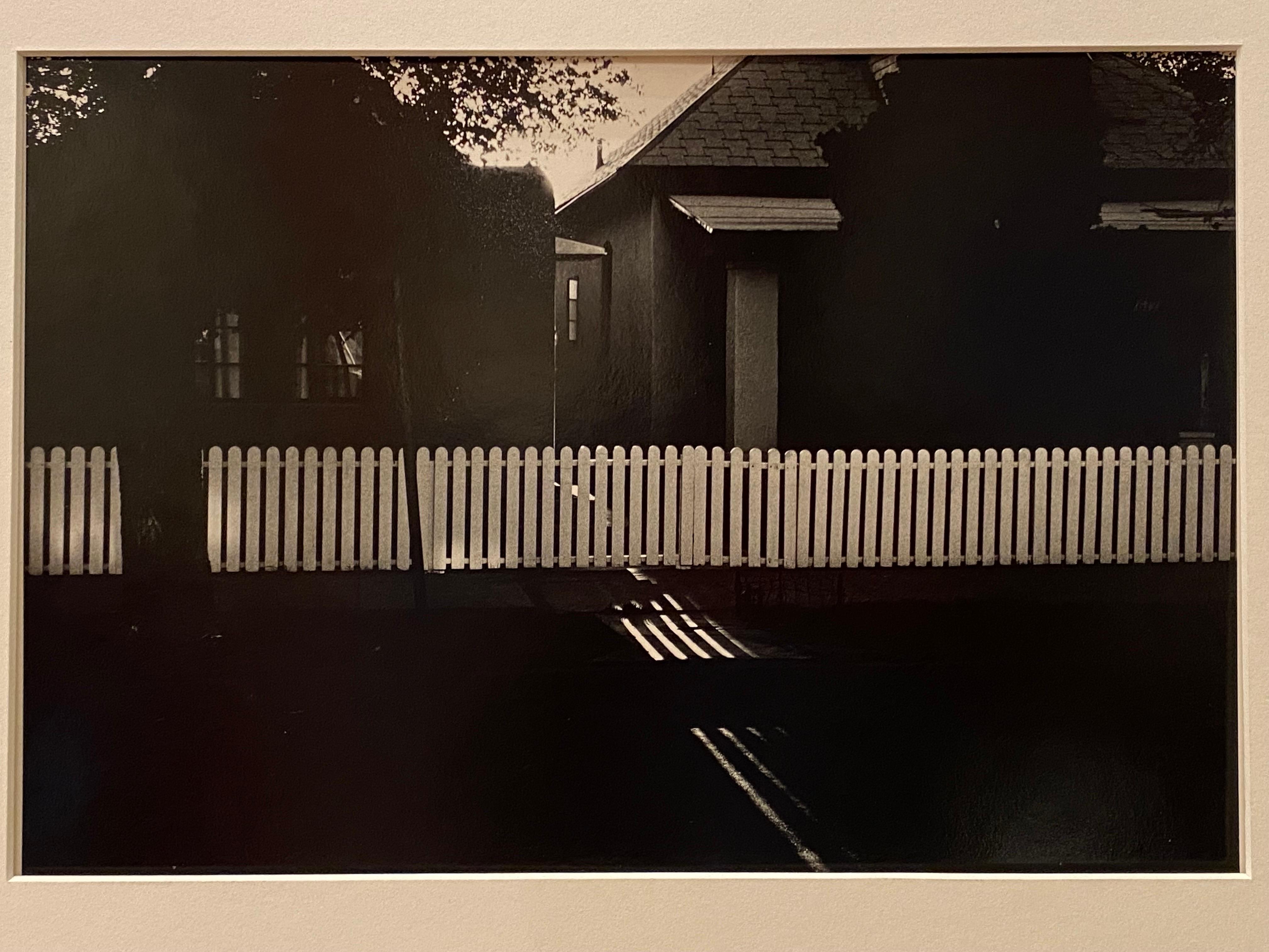 Ray Metzker Photograph with Picket Fence In Good Condition For Sale In Philadelphia, PA