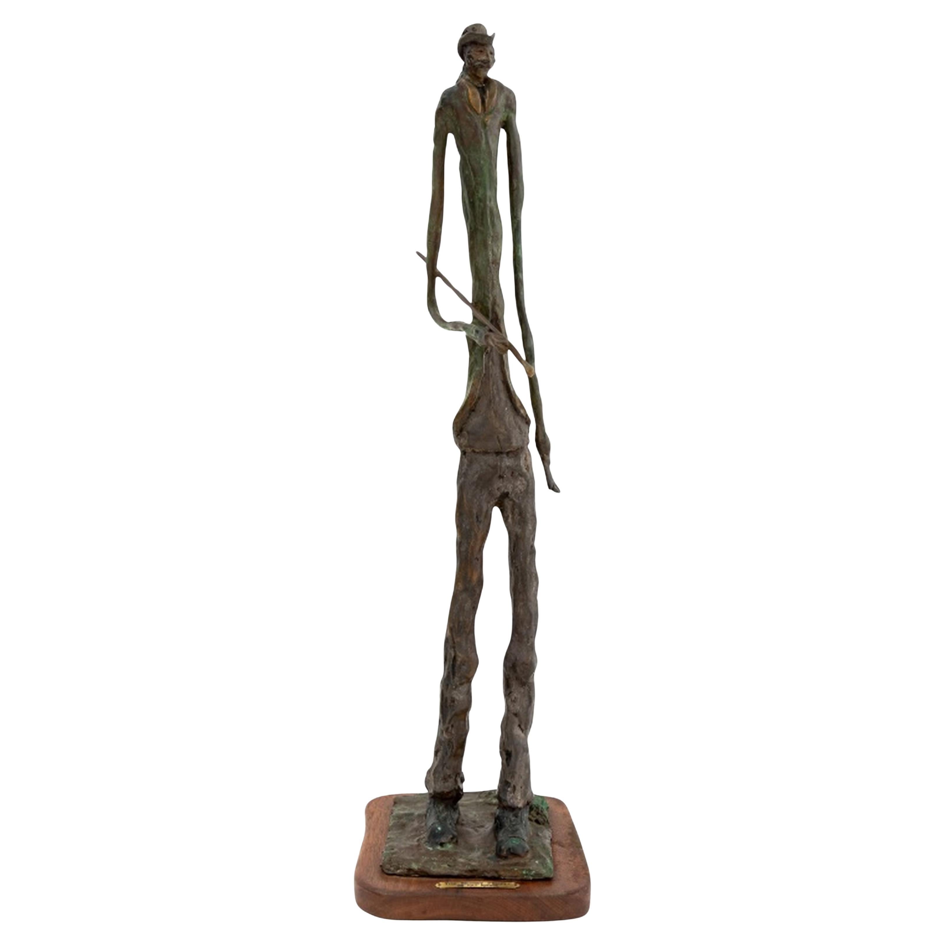 Ray Niegel "Paseo dominical" Escultura de bronce en venta