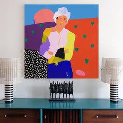 'Ray of Sunshine' Cowboy Portrait Painting by Alan Fears Pop Art