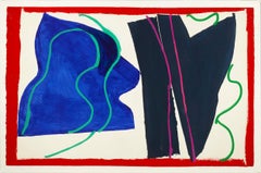 Abstract Blue Black Color Forms