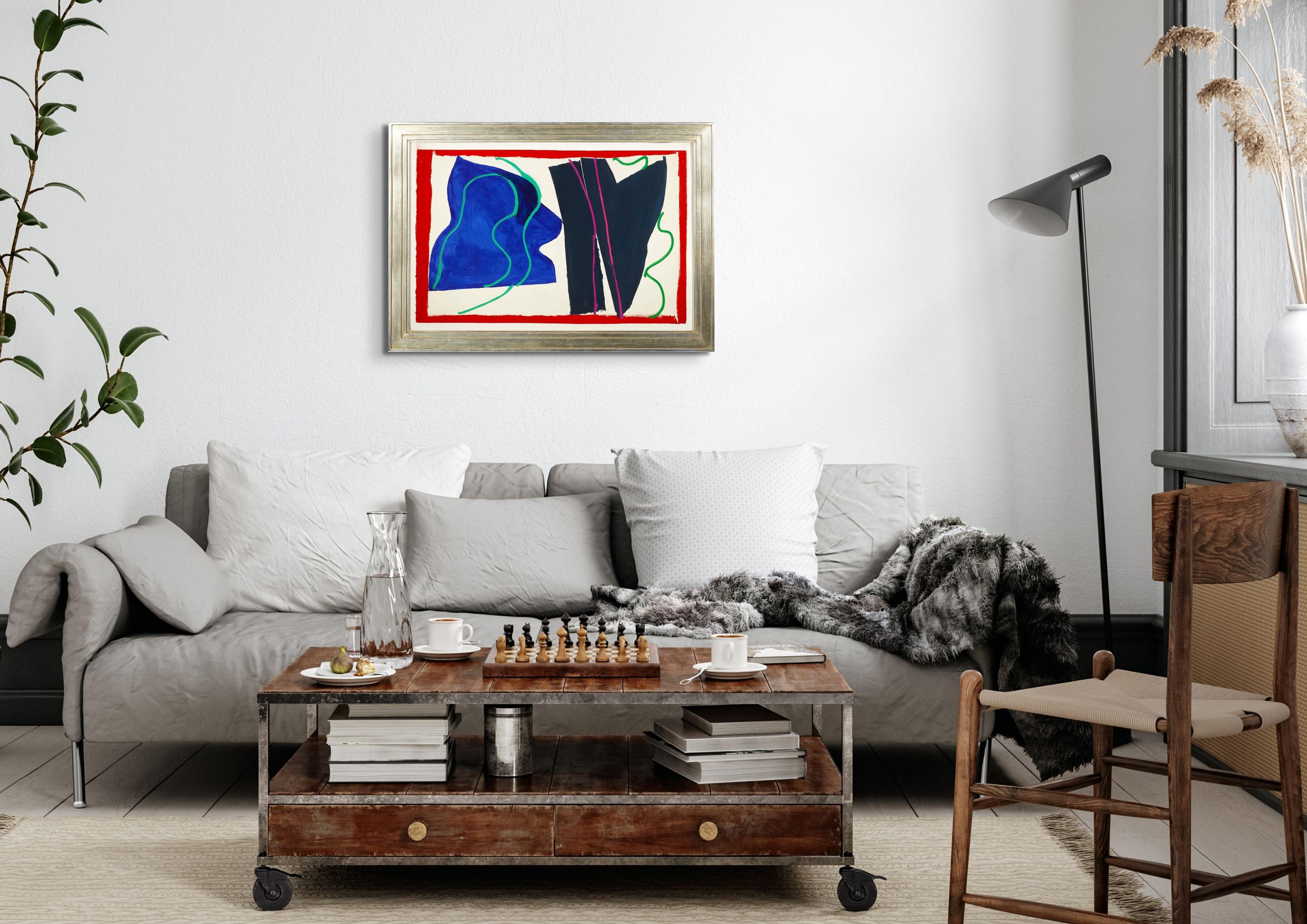 Abstract Blue Black Color Forms For Sale 4