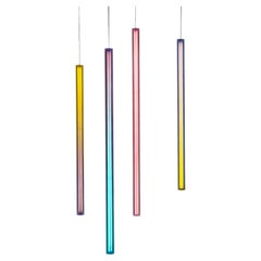 Ray Pendant Lamp H 90 cm by Draga&Aurel, resin, aluminium and led, 21st Century