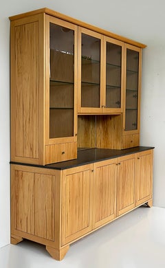 Ray Pirello Studio Maple Wood and Granite Custom Cabinet