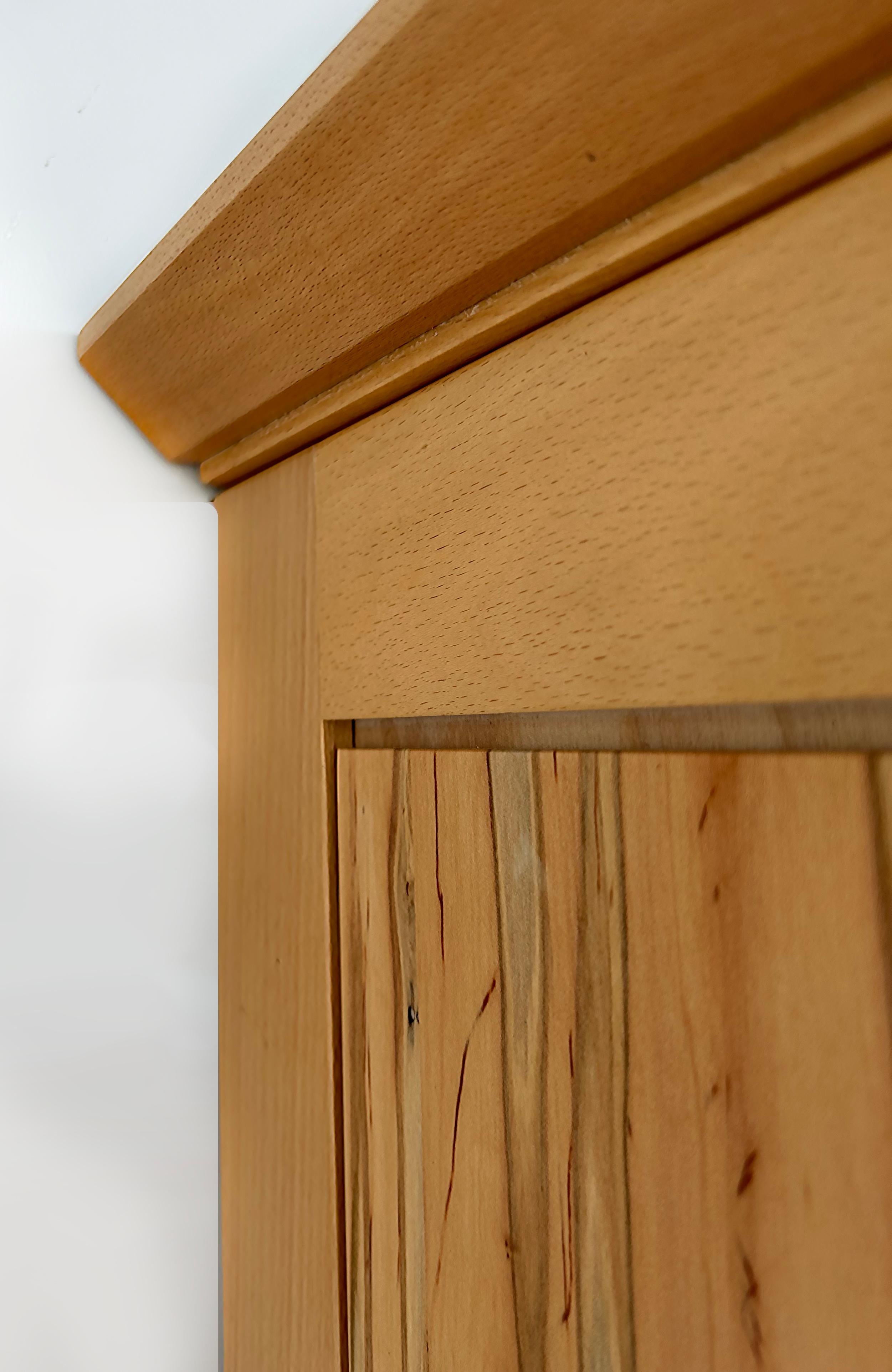 Ray Pirello Studio Maple Wood and Granite Custom Cabinet  For Sale 1