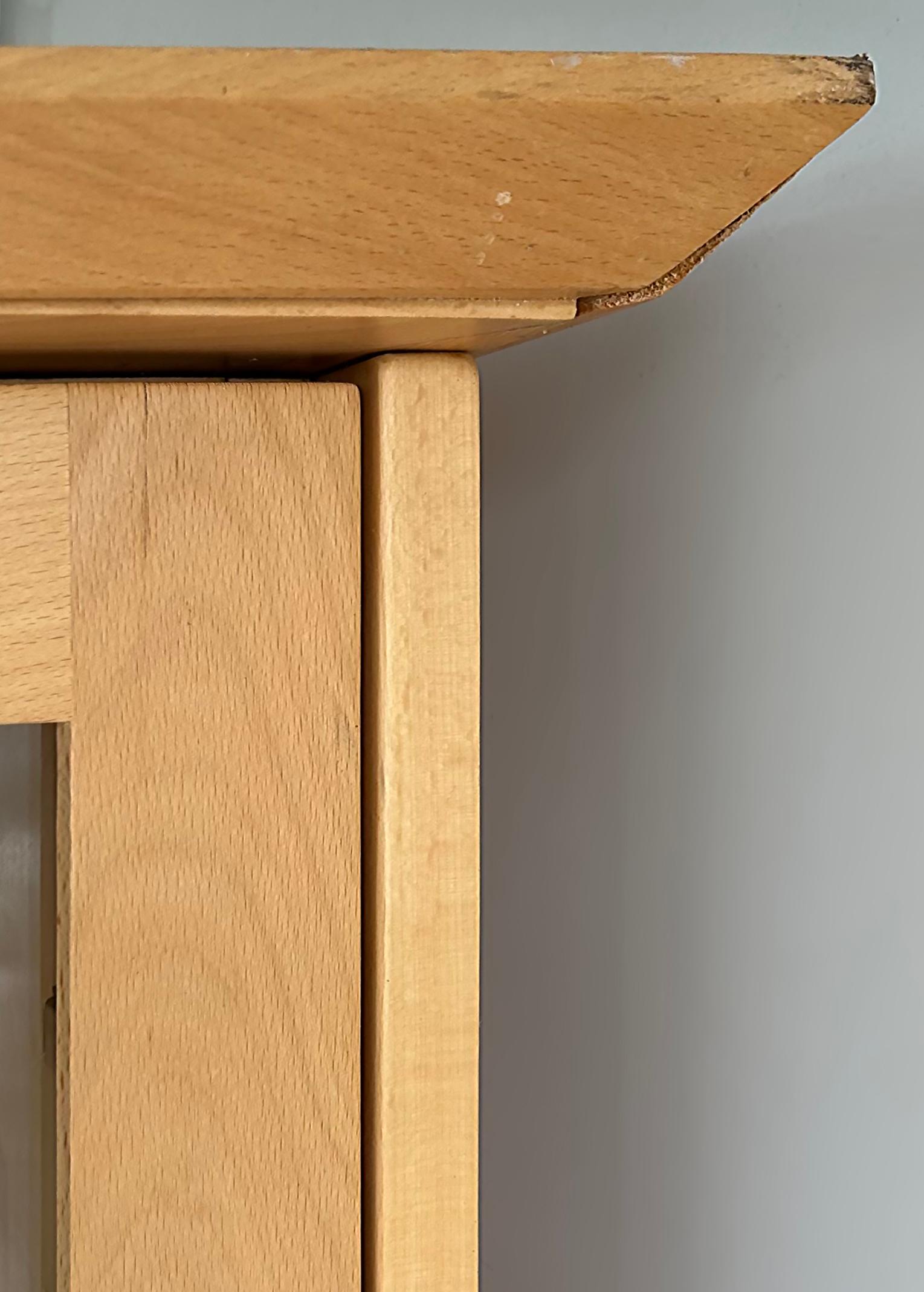 Ray Pirello Studio Maple Wood and Granite Custom Cabinet  For Sale 2