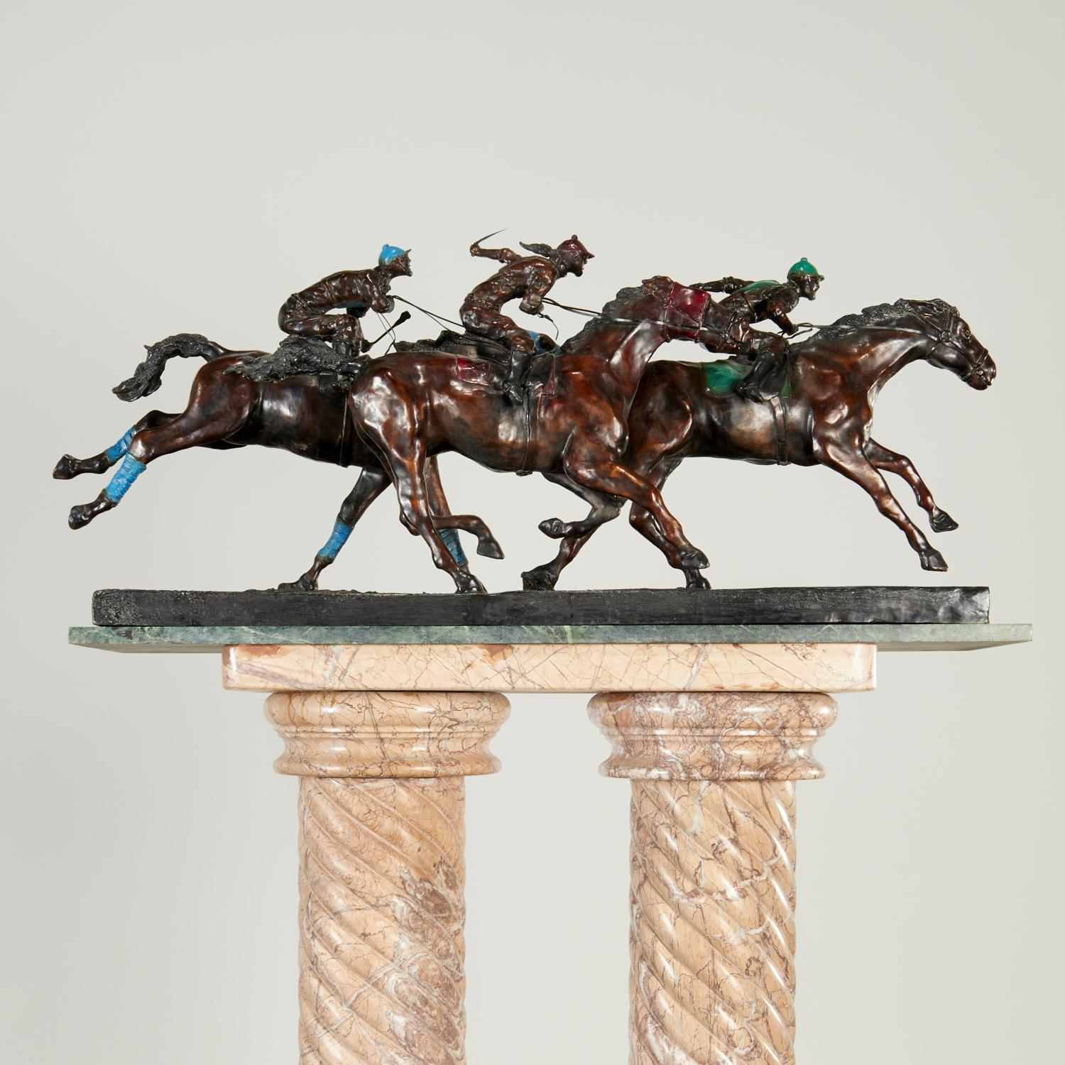 Ray Renfroe Sculptor, Limited Edition Sizeable Horse Racing Bronze 2