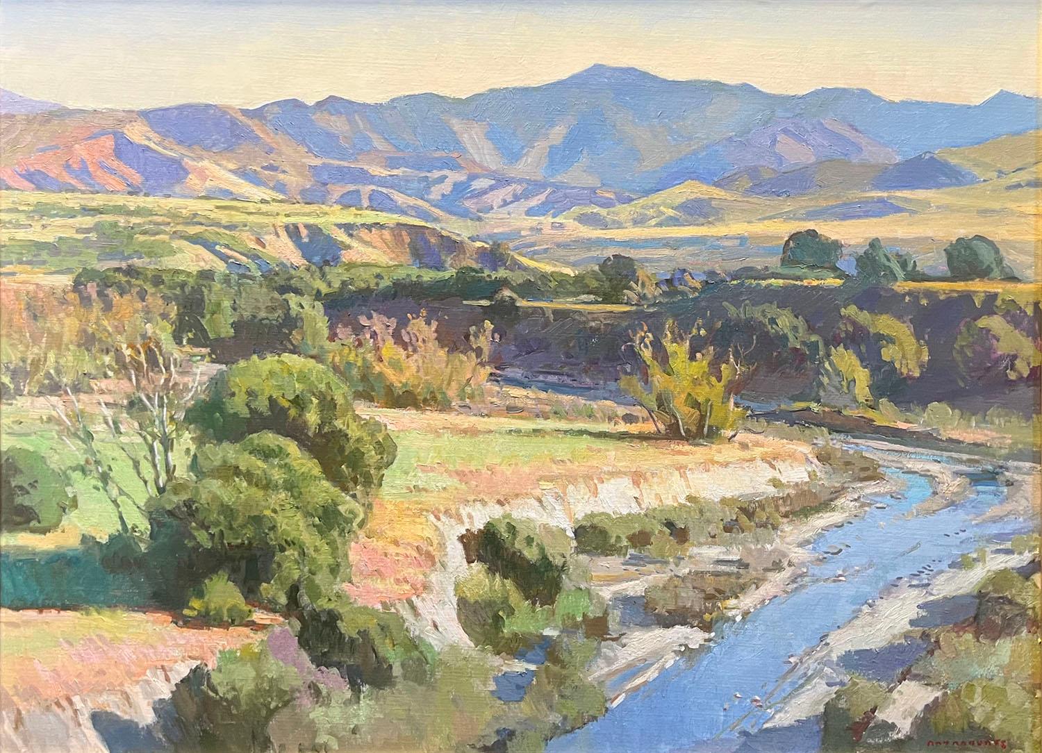 Kalifornisches Licht, San Juan Creek – Painting von Ray Roberts