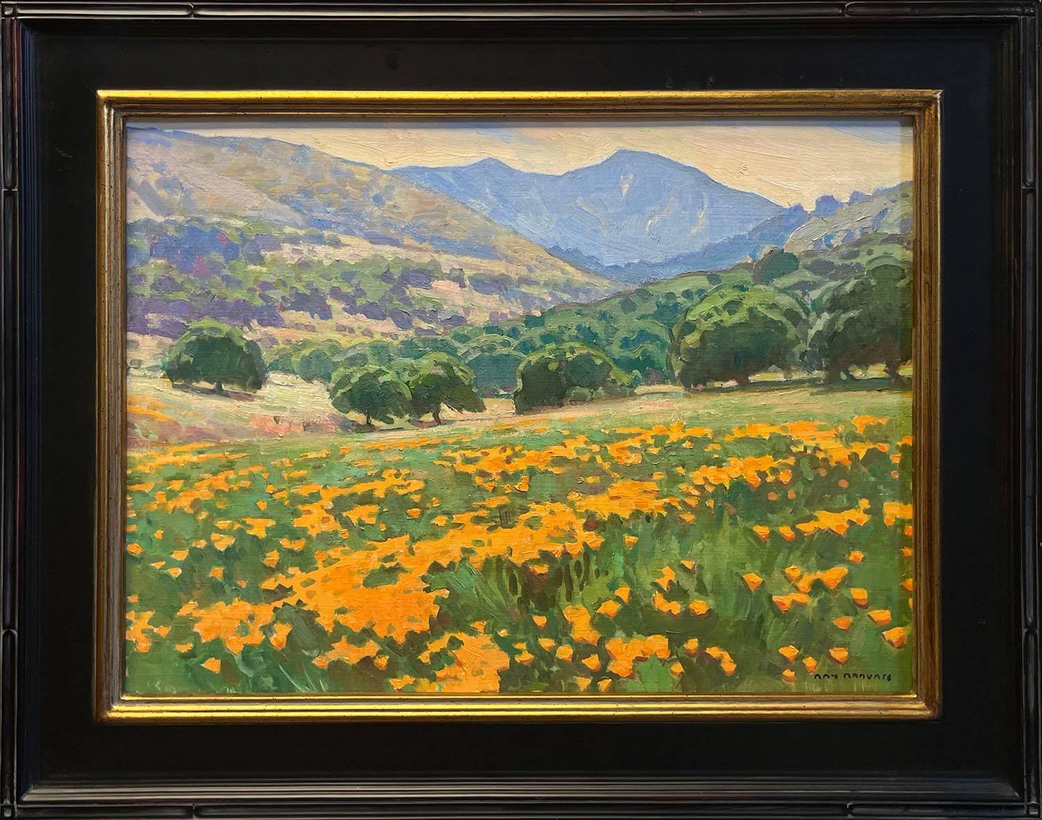 Poppies; Tejon Ranch, California - Painting by Ray Roberts