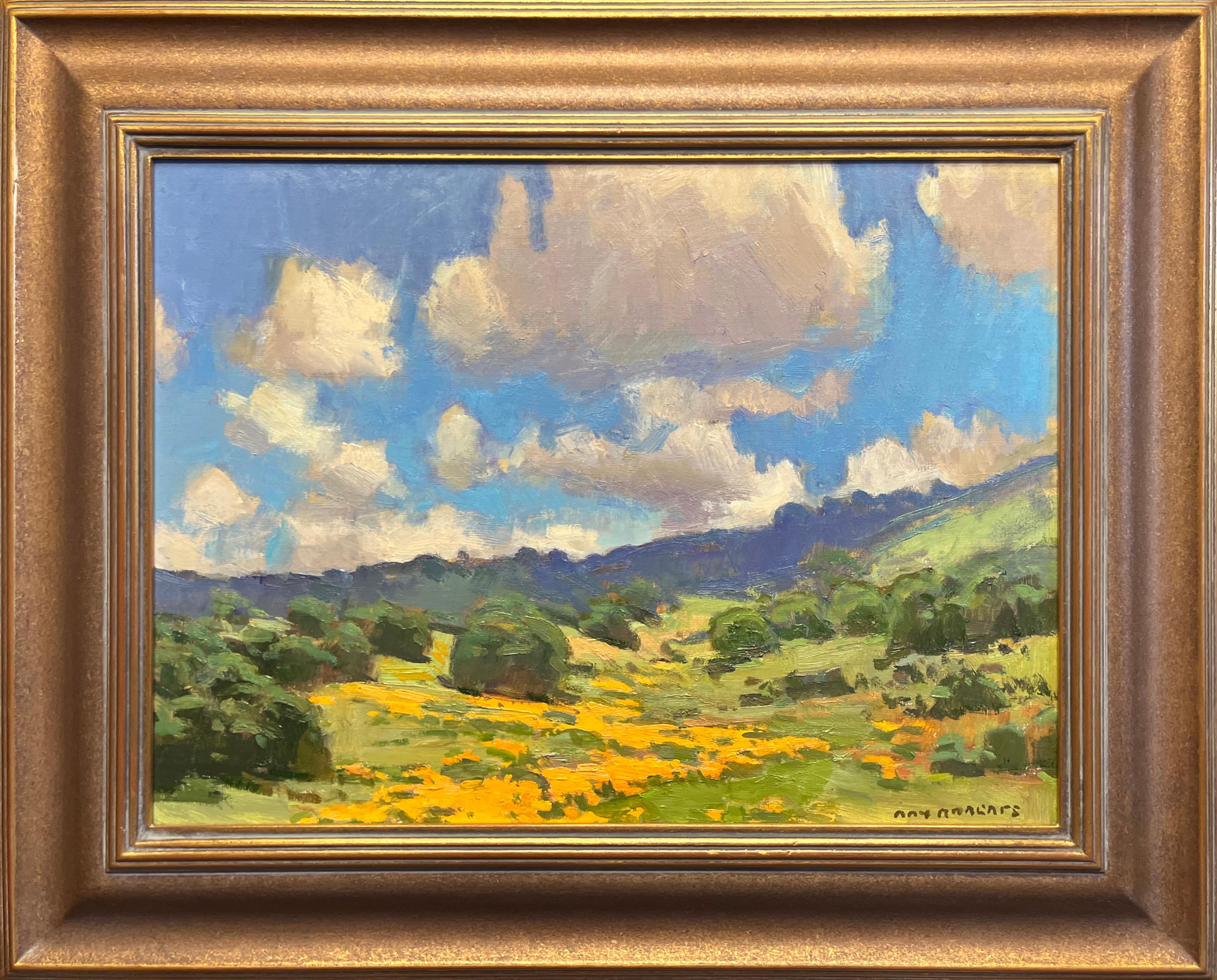 Ray Roberts Landscape Painting - Spring Day; Carmel Valley