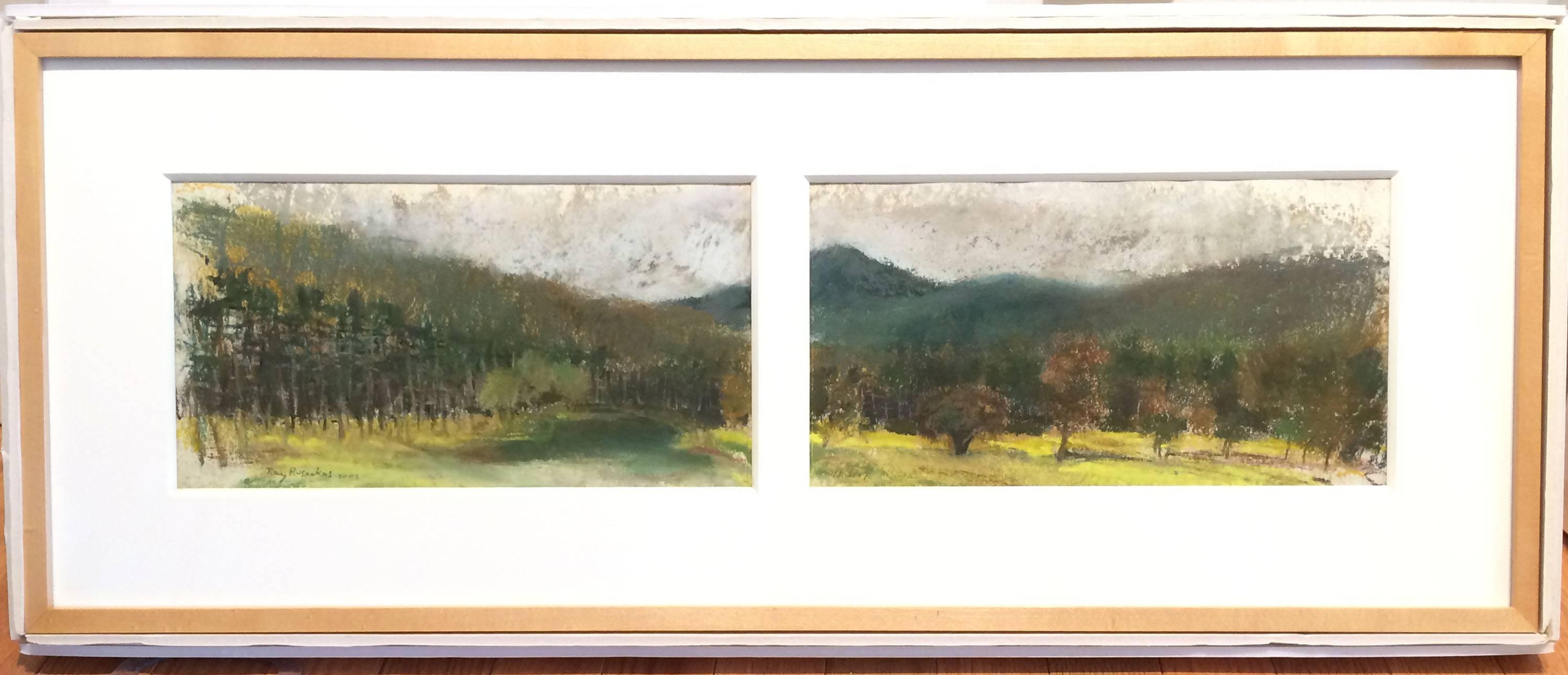 Looking West in Townsend - Painting by Ray Ruseckas