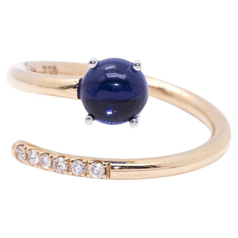RAY Sapphire and Gold Ring For Sale