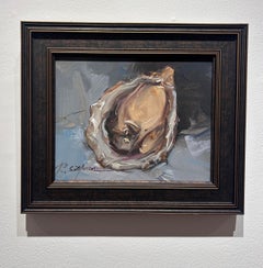 Ray Simonini "Shucked" 8x10 Oyster Shell Impressionist Oil Painting on Canvas