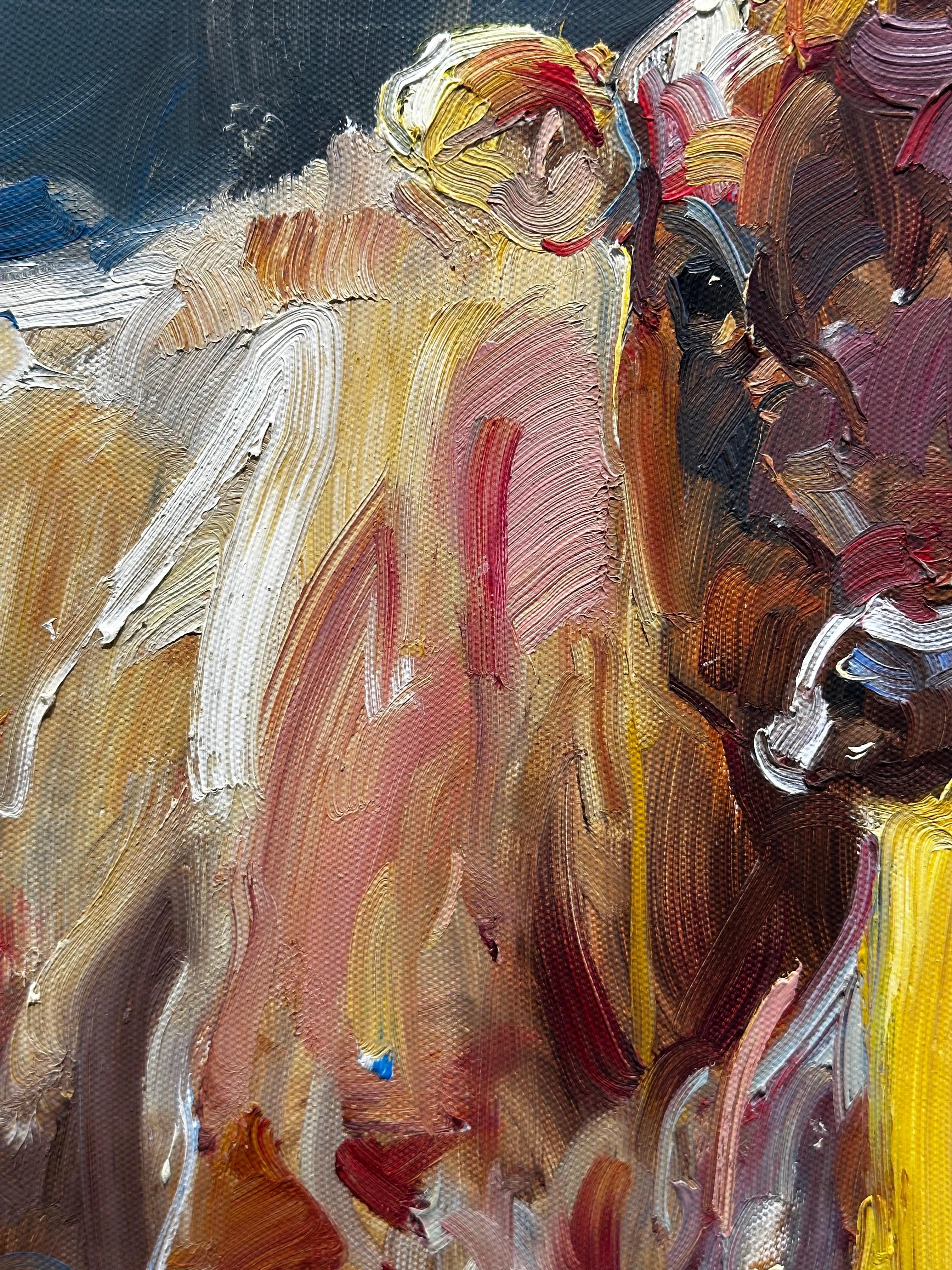 Peinture à l'huile sur toile de Ray Simonini 