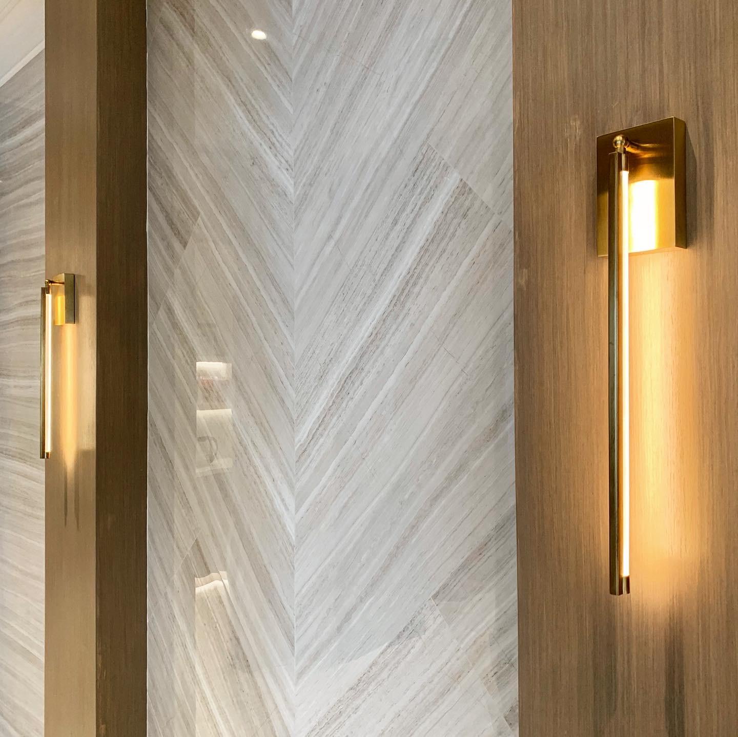low profile led wall sconce