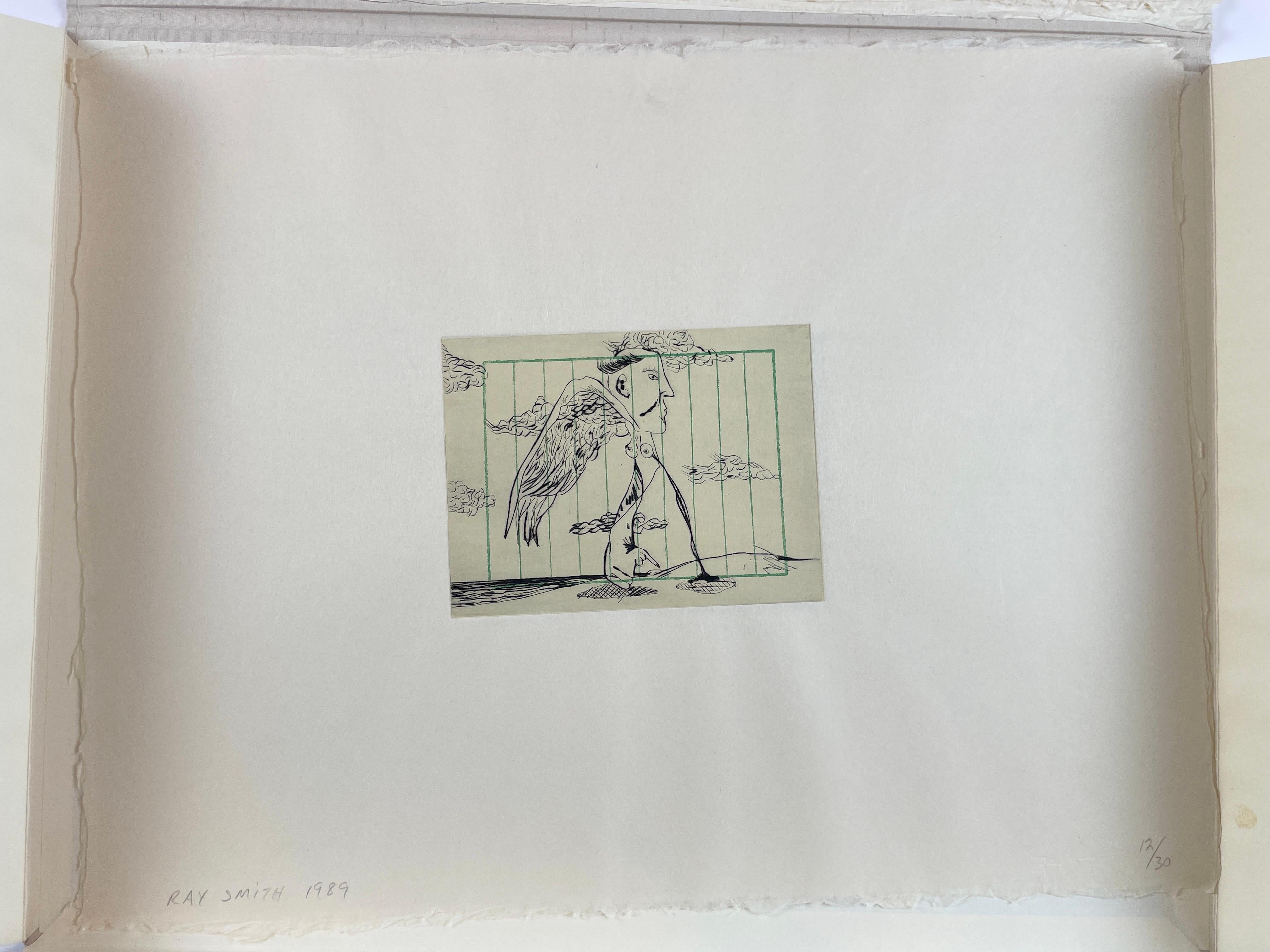 Cartas de Japon by Ray Smith surreal Dali esque print Japanese portfolio  For Sale 9