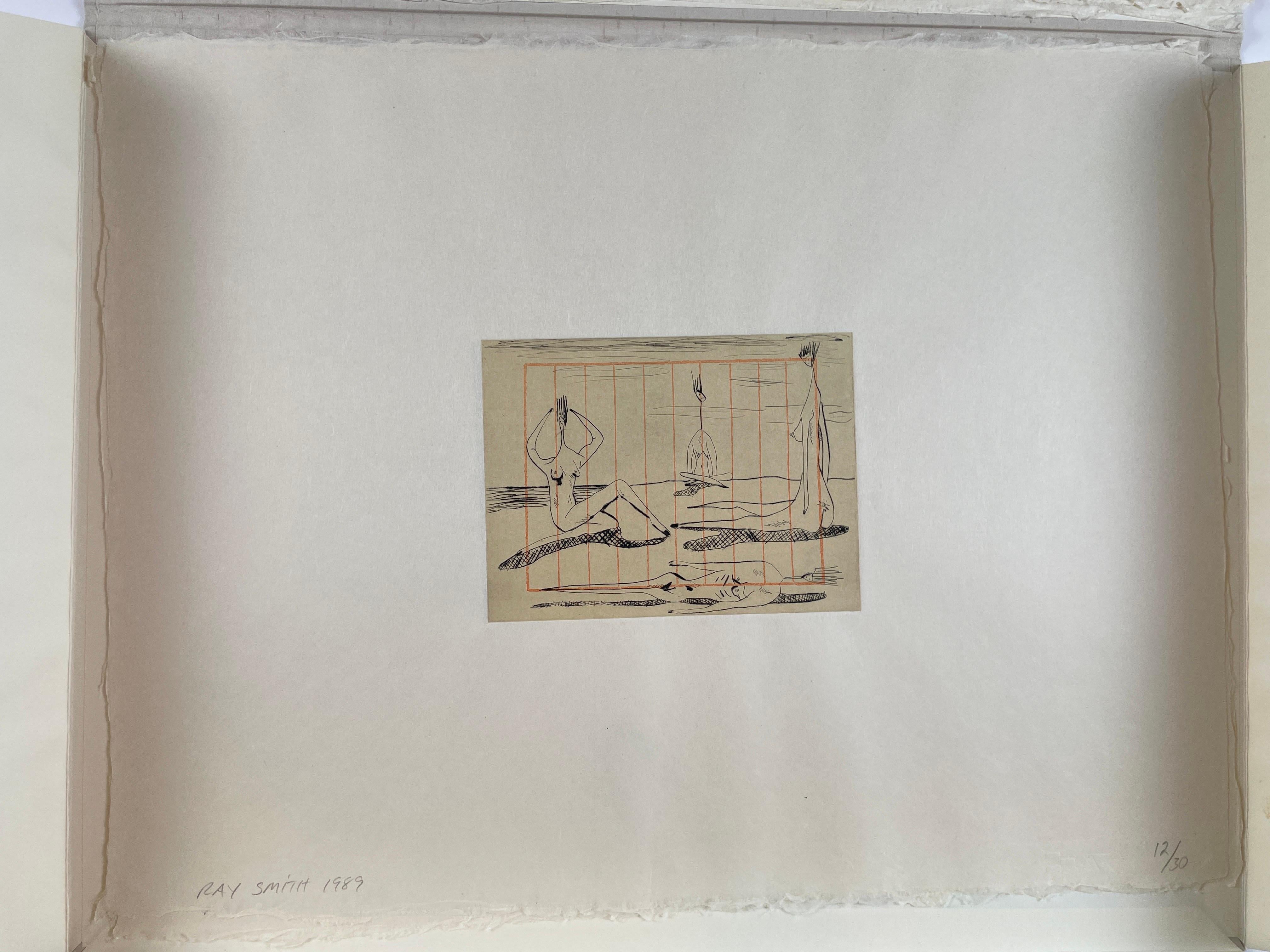 Cartas de Japon by Ray Smith surreal Dali esque print Japanese portfolio  For Sale 8