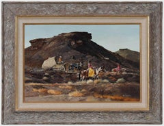 "GOING HOME"  Native American Indian Western Covered Wagon Horses & More