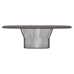 Ray Table 0144, Metal, Design, Living, Wood, Home, Table,Original, Black, Walnut