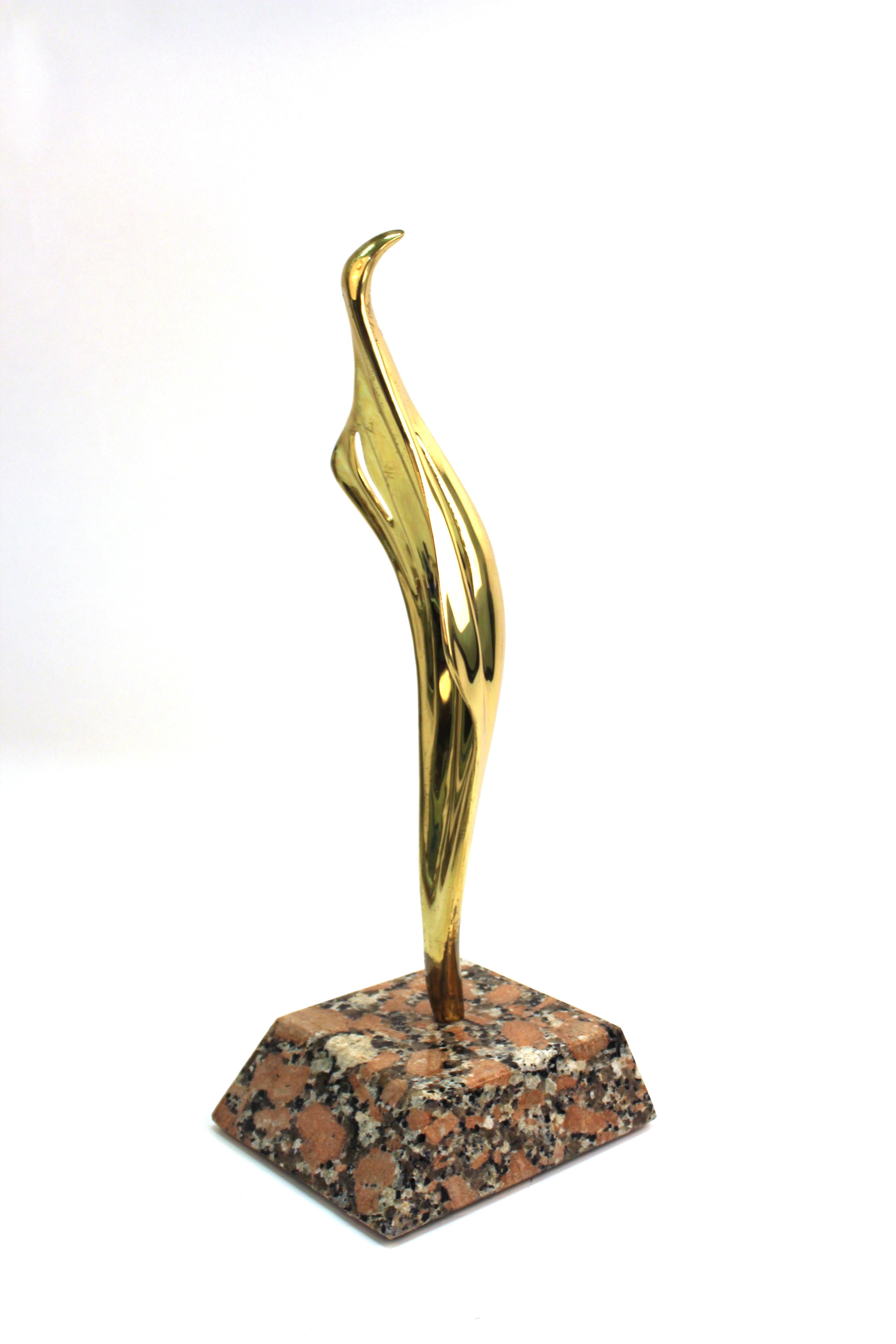 Ray Tanner Modern Abstract Sculpture in Brass In Good Condition In New York, NY