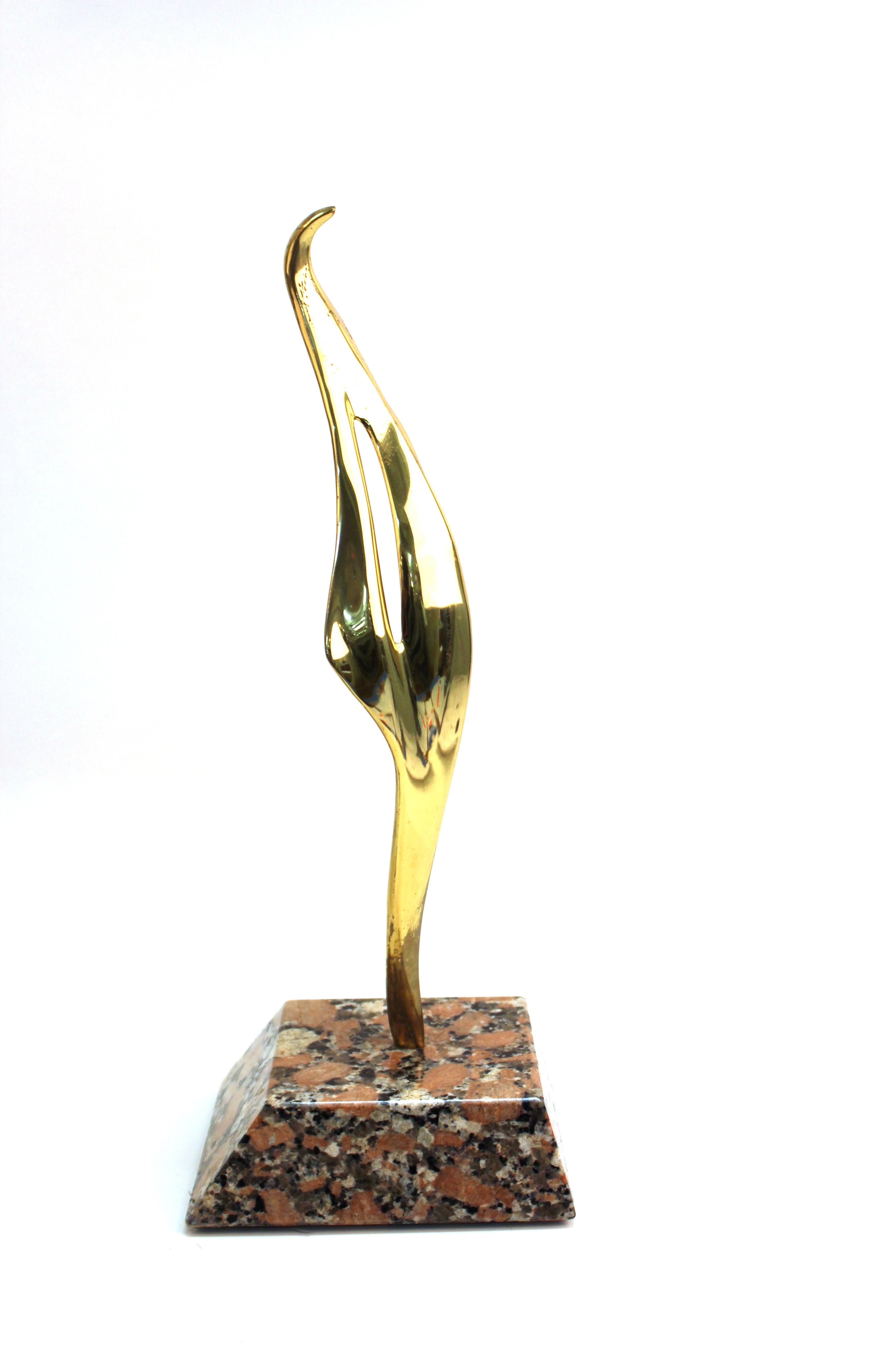 Contemporary Ray Tanner Modern Abstract Sculpture in Brass