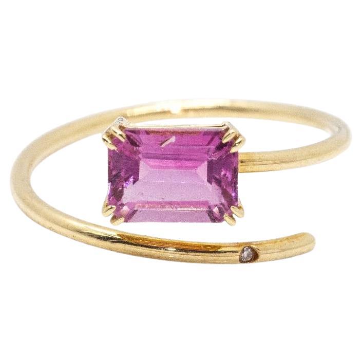 RAY Tourmaline and Gold Ring For Sale