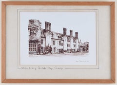 Vintage Ray Turrefield: Hitcham Building, Pembroke College, Cambridge 20th century print