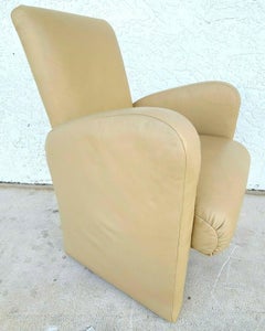 Set of 2 Only Ray Wilkes Chiclet Style Leather Club Chairs