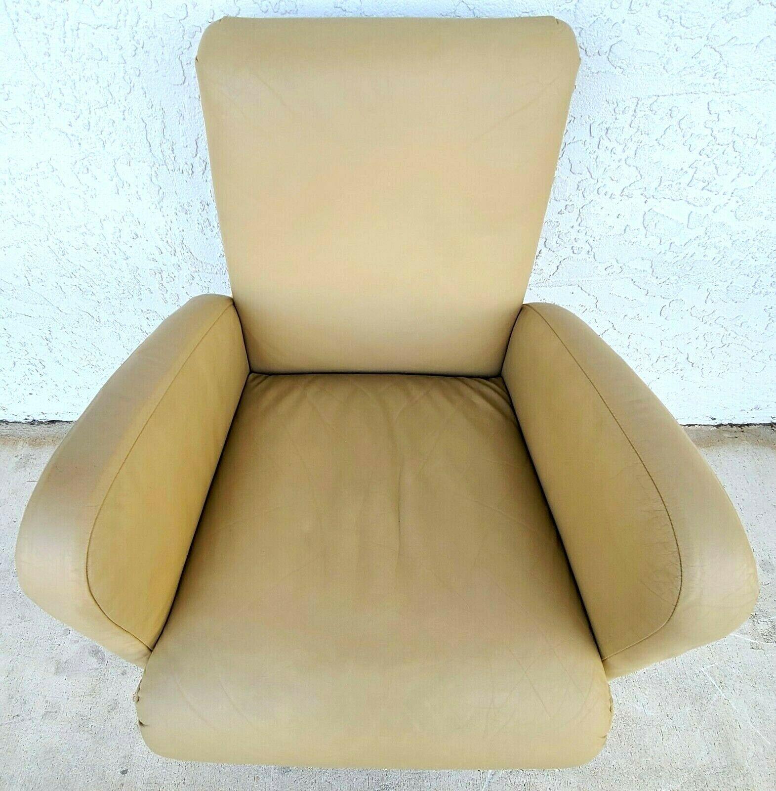 Set of 2 Only Ray Wilkes Chiclet Style Leather Club Chairs 2