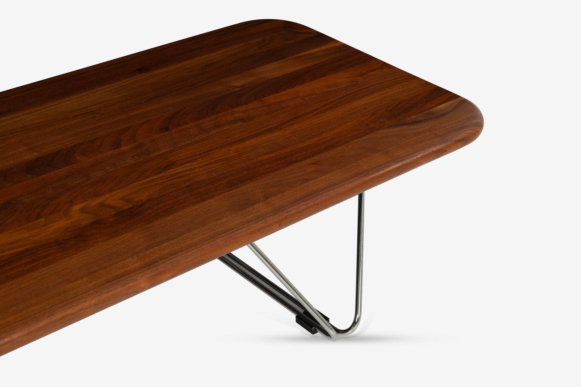 Late 20th Century Ray Wilkes Solid Walnut Coffee Table for Herman Miller 1975 For Sale
