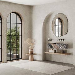 Raya – gerippter Marmorbasin – graue Galaxy – Medium