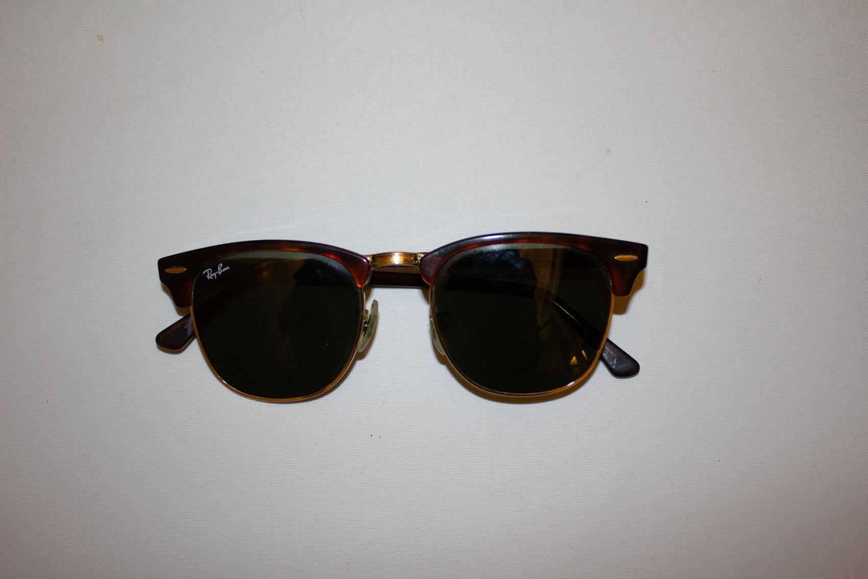 Black Rayban Clubmaster Sunglasses For Sale