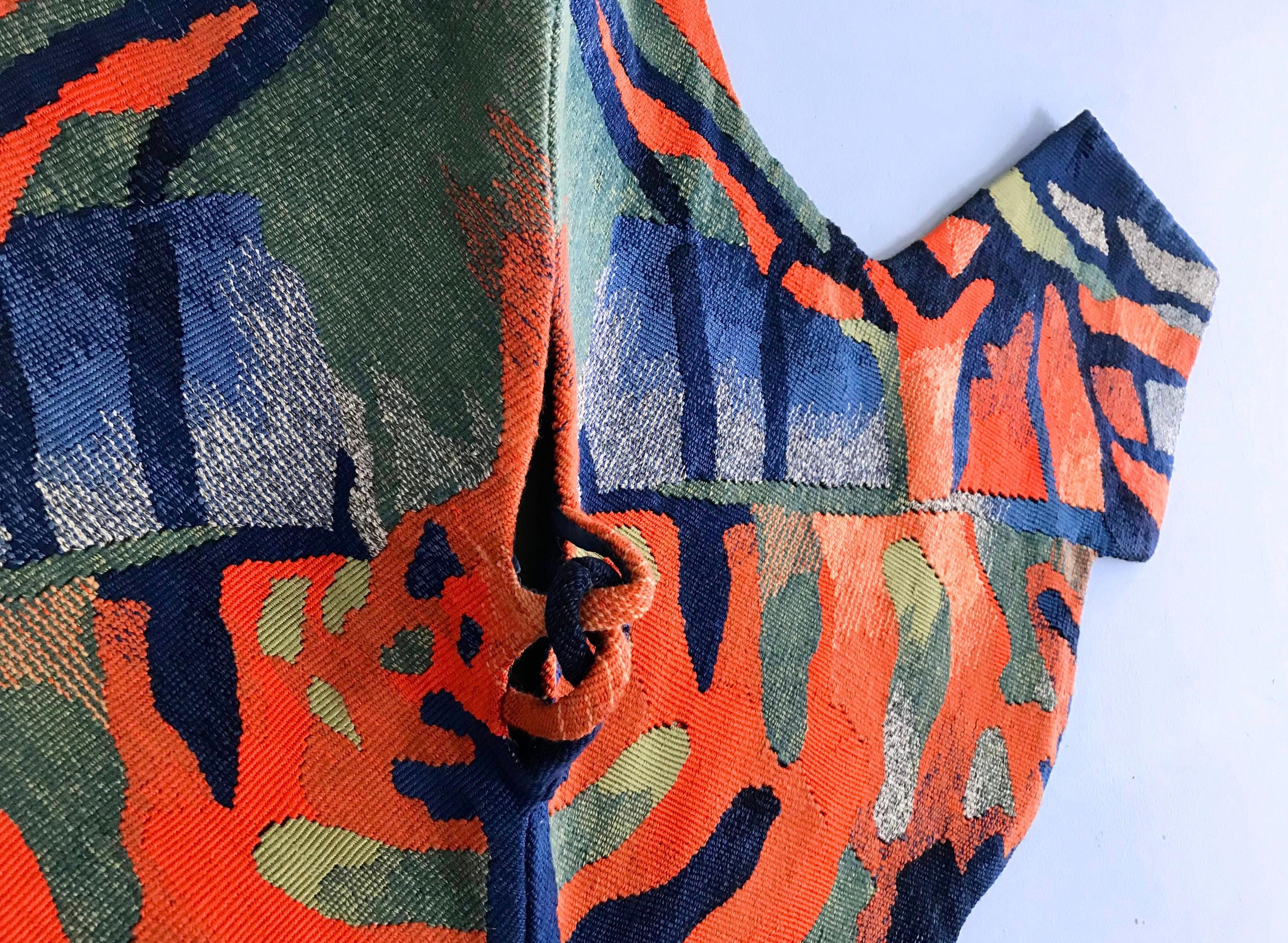 Rayfish Textilkunst von Eszter Kneisz Tapisserie-Künstlerin (Handgewebt) im Angebot