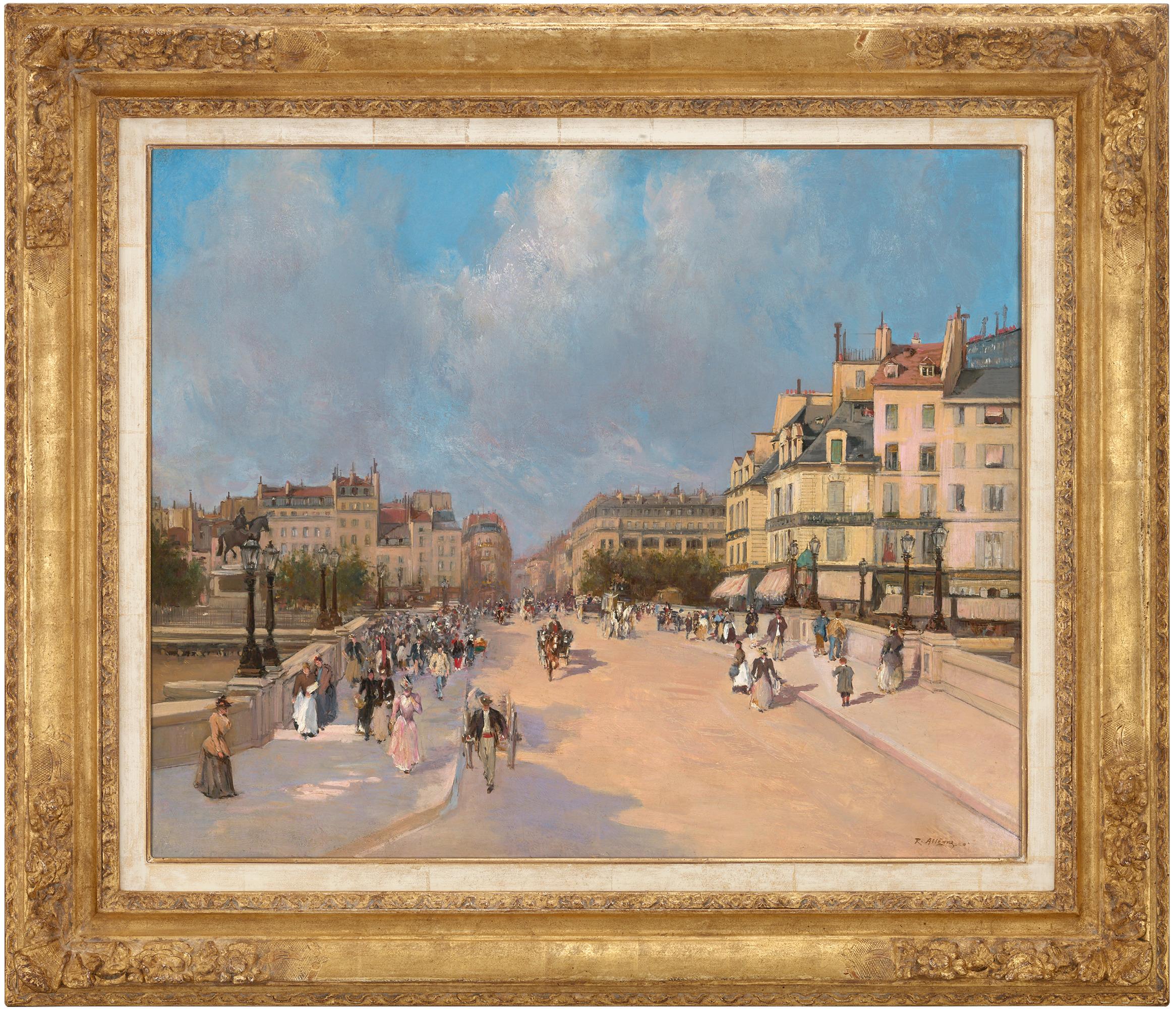 Pont Neuf By Raymond Allègre - Impressionist Painting by Raymond Allègre 