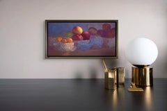 "Prima della grazia" - Pittura a olio, natura morta con frutta avvolta