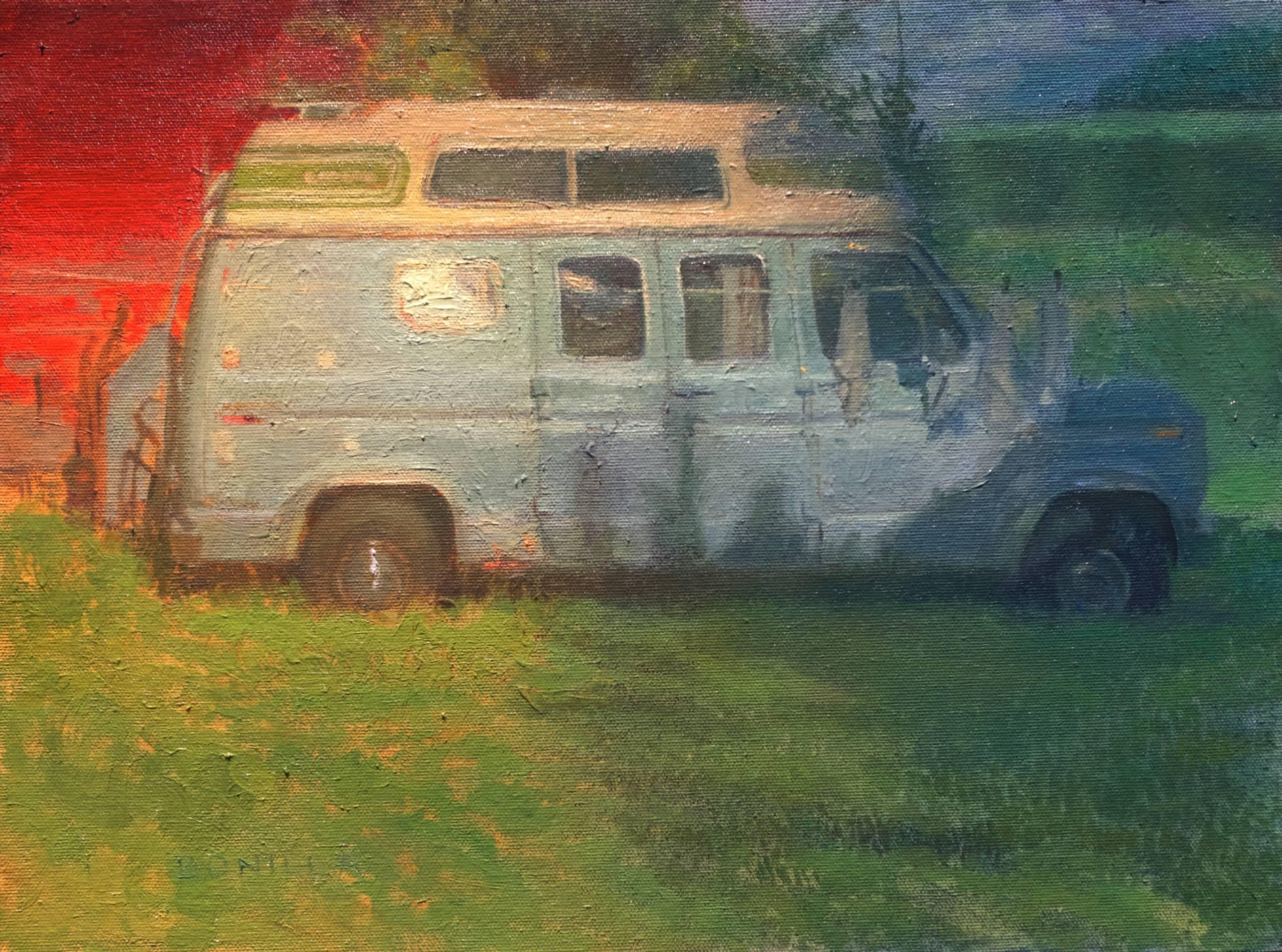 Raymond Bonilla Figurative Painting - John's Van 