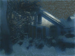 "Studio per Dopo la Tempesta #1" di Raymond Bonilla, pittura originale a tecnica mista