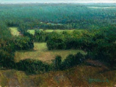 "Study for 'Before Lunch'" - Impressionist Landscape, Oil Painting on Panel