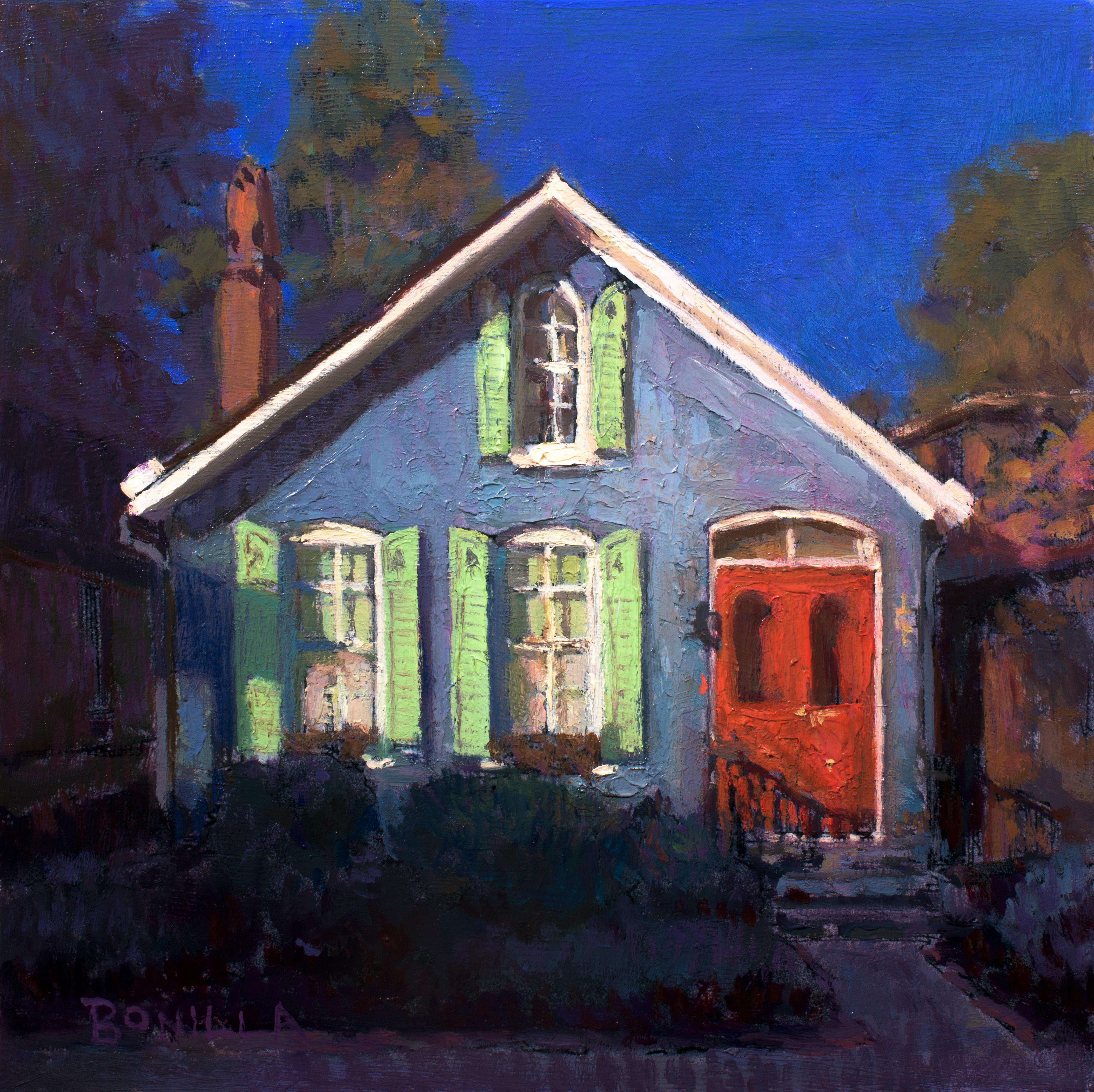 Raymond Bonilla Still-Life Painting - "Study for 'Before the Garden Walk''" Oil Painting