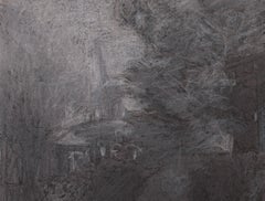 "Study for 'Last Light on Bidwell'" by Raymond Bonilla, Original Mixed Media